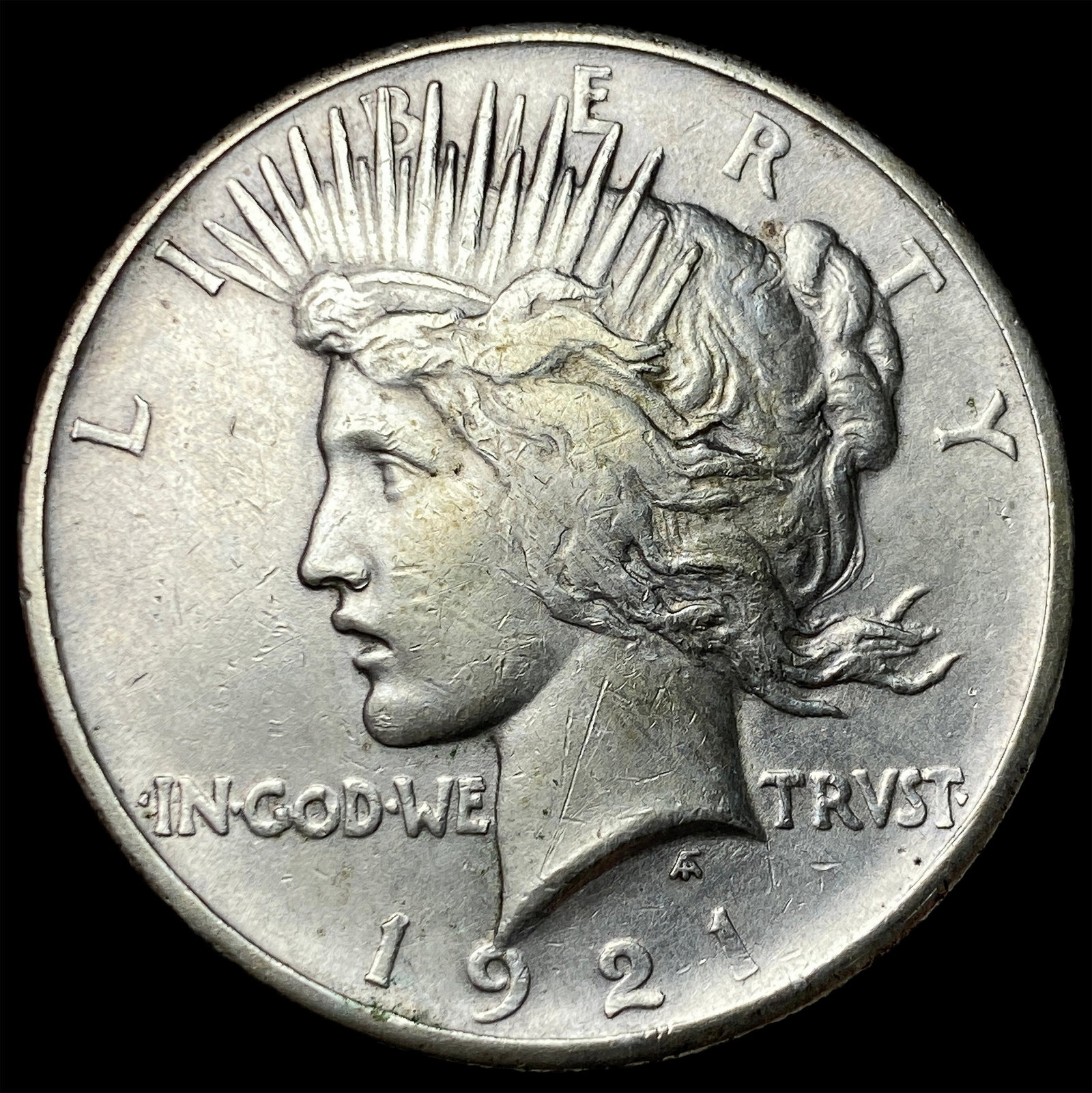 1921 Silver Peace Dollar NEARLY UNCIRCULATED: 1921 Silver Peace Dollar NEARLY UNCIRCULATED