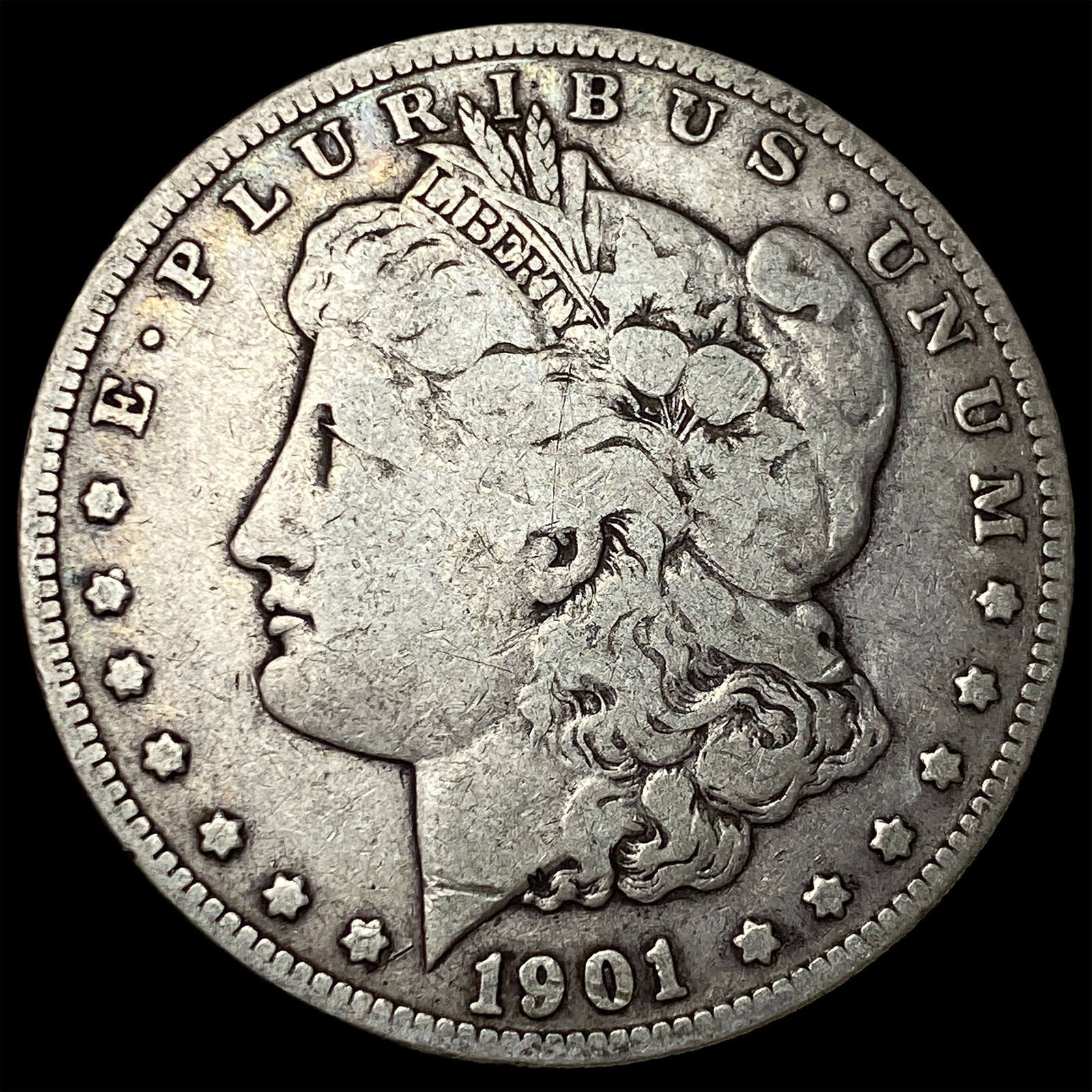 1901-S Silver Morgan Dollar LIGHTLY CIRCULATED: 1901-S Silver Morgan Dollar LIGHTLY CIRCULATED