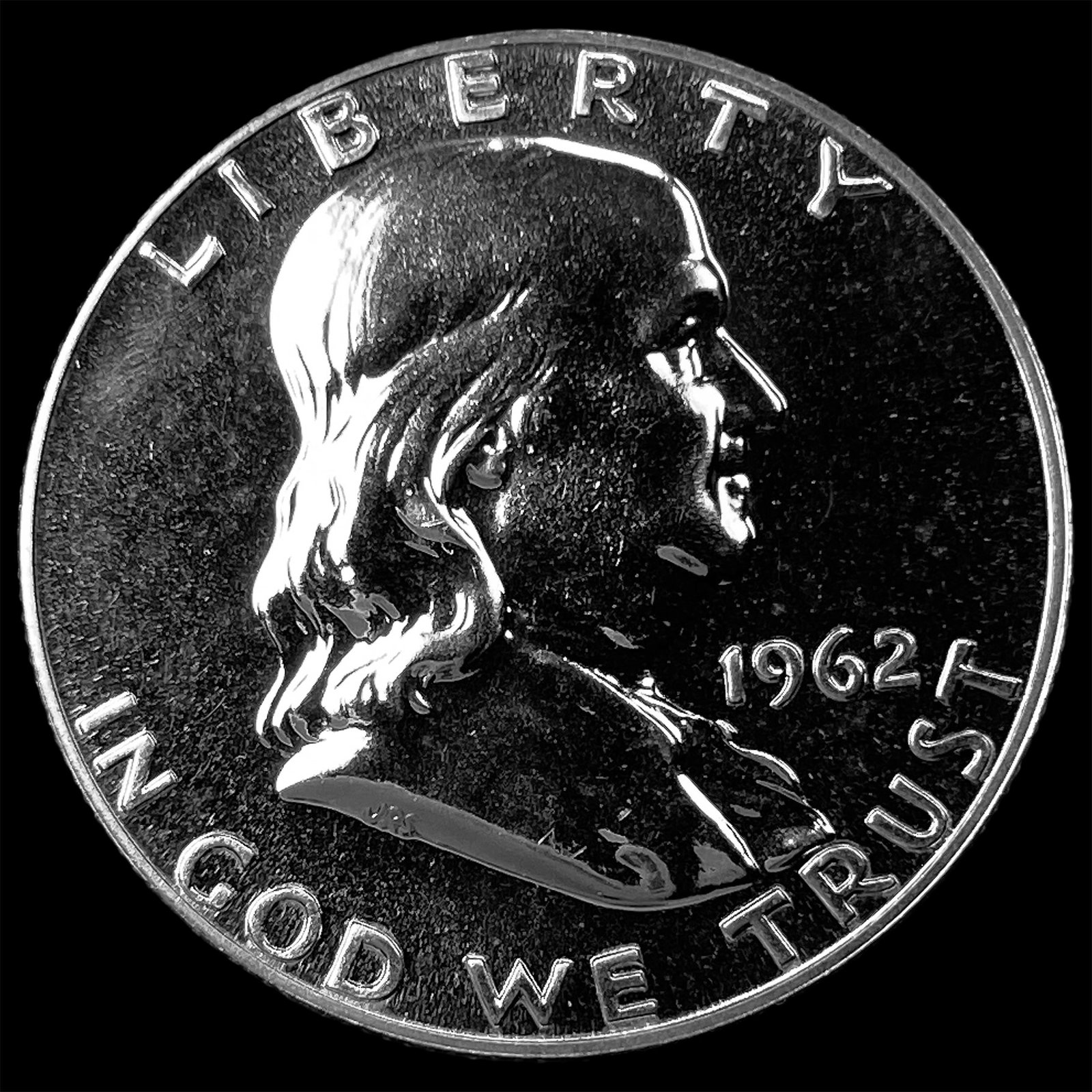 1962 Franklin Silver Half Dollar CHOICE PROOF: 1962 Franklin Silver Half Dollar CHOICE PROOF