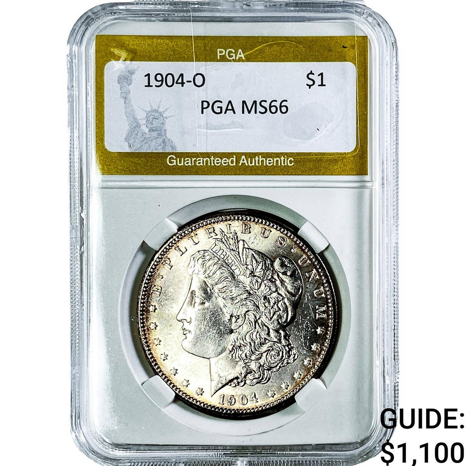 1904-O Morgan Silver Dollar PGA MS66: 1904-O Morgan Silver Dollar PGA MS66