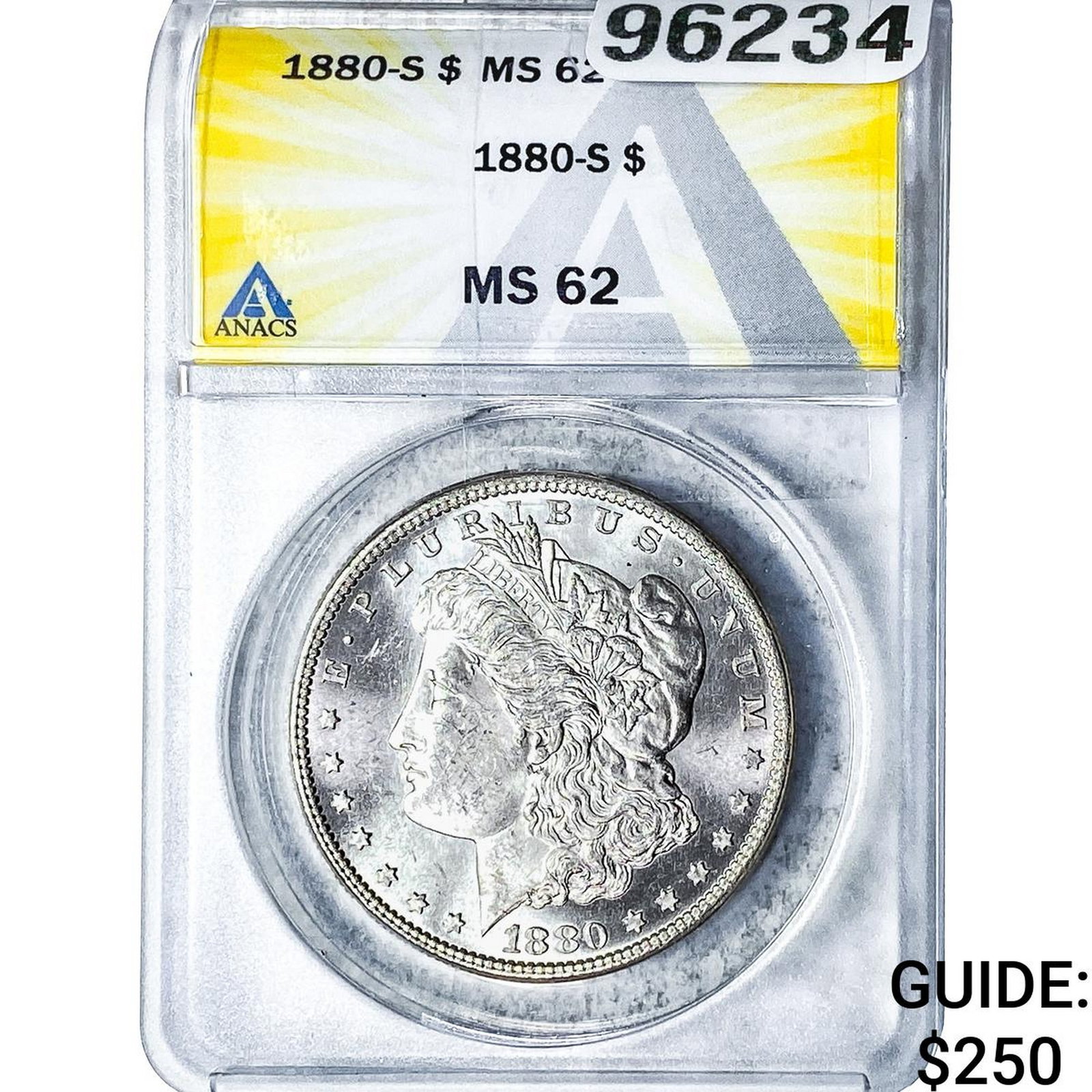 1880-S Morgan Silver Dollar ANACS MS62 (1 of 2)