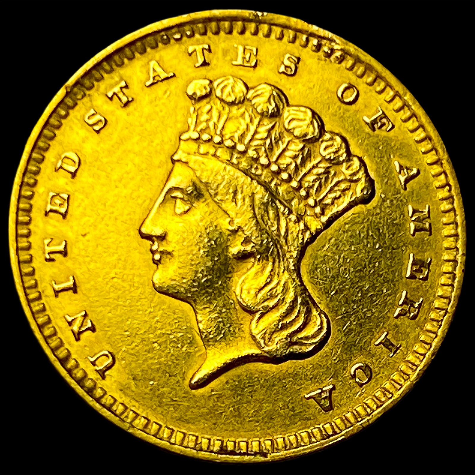 1856 Gold $1 Indian Princess Head UNCIRCULATED: 1856 Gold $1 Indian Princess Head UNCIRCULATED