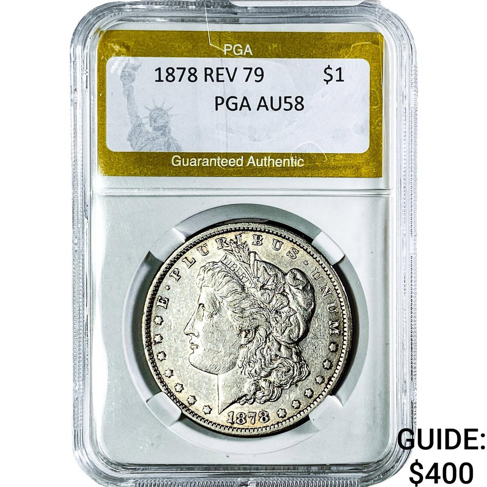 1878 Morgan Silver Dollar PGA AU58 (1 of 2)