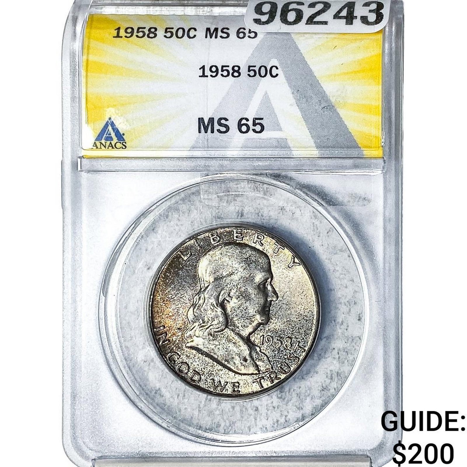 1958 Franklin Half Dollar ANACS MS65 (1 of 2)