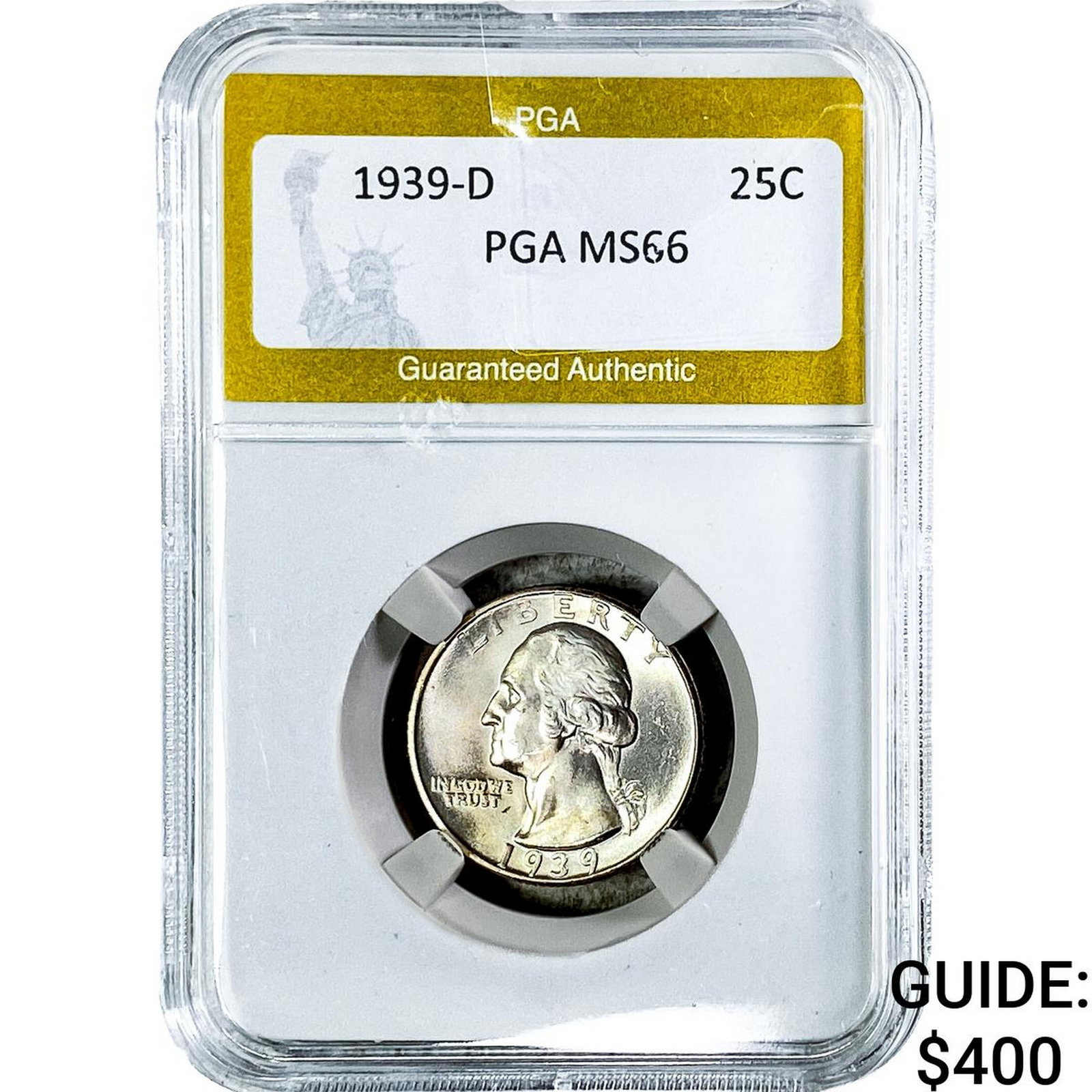 1939-D Washington Silver Quarter PGA MS66 (1 of 2)