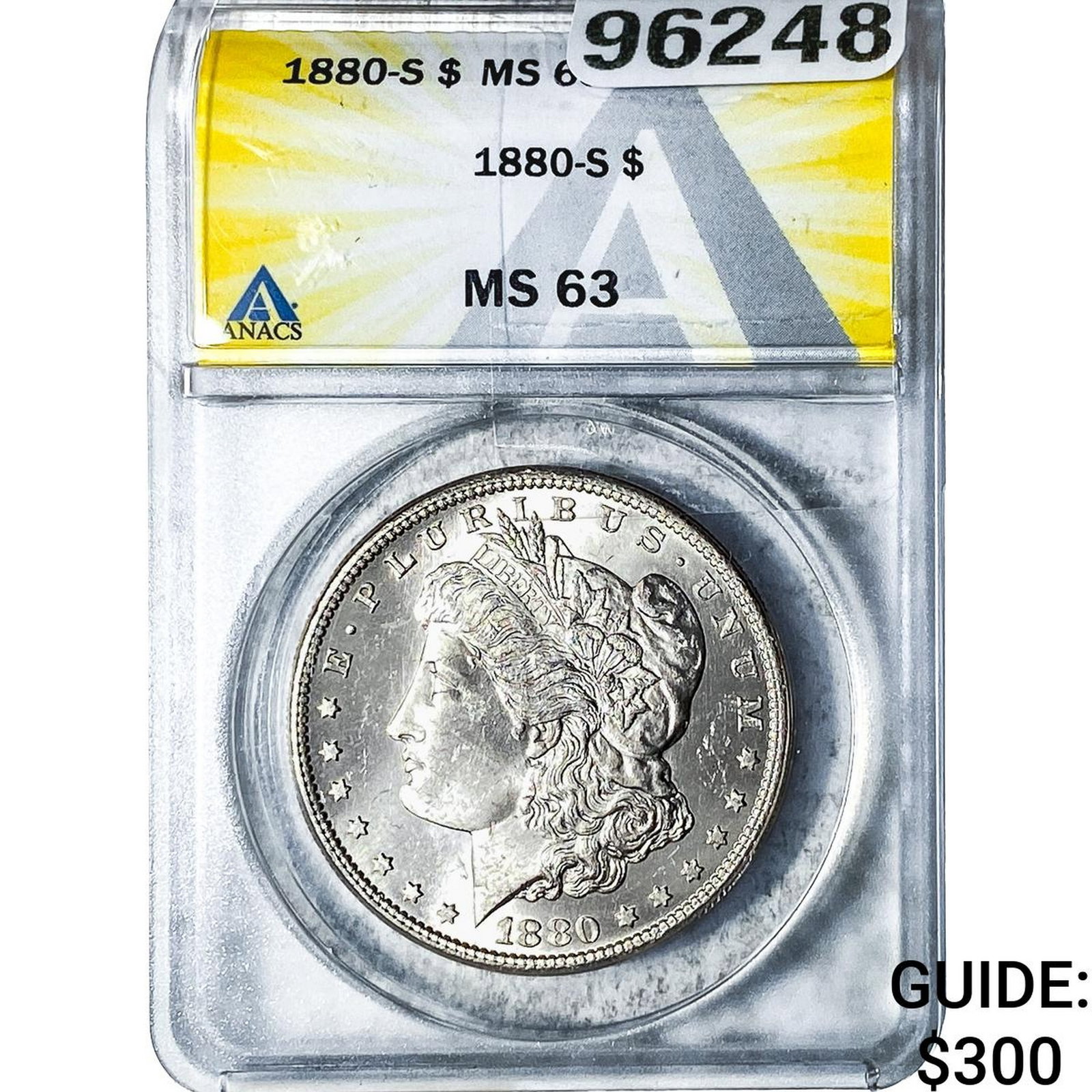 1880-S Morgan Silver Dollar ANACS MS63 (1 of 2)