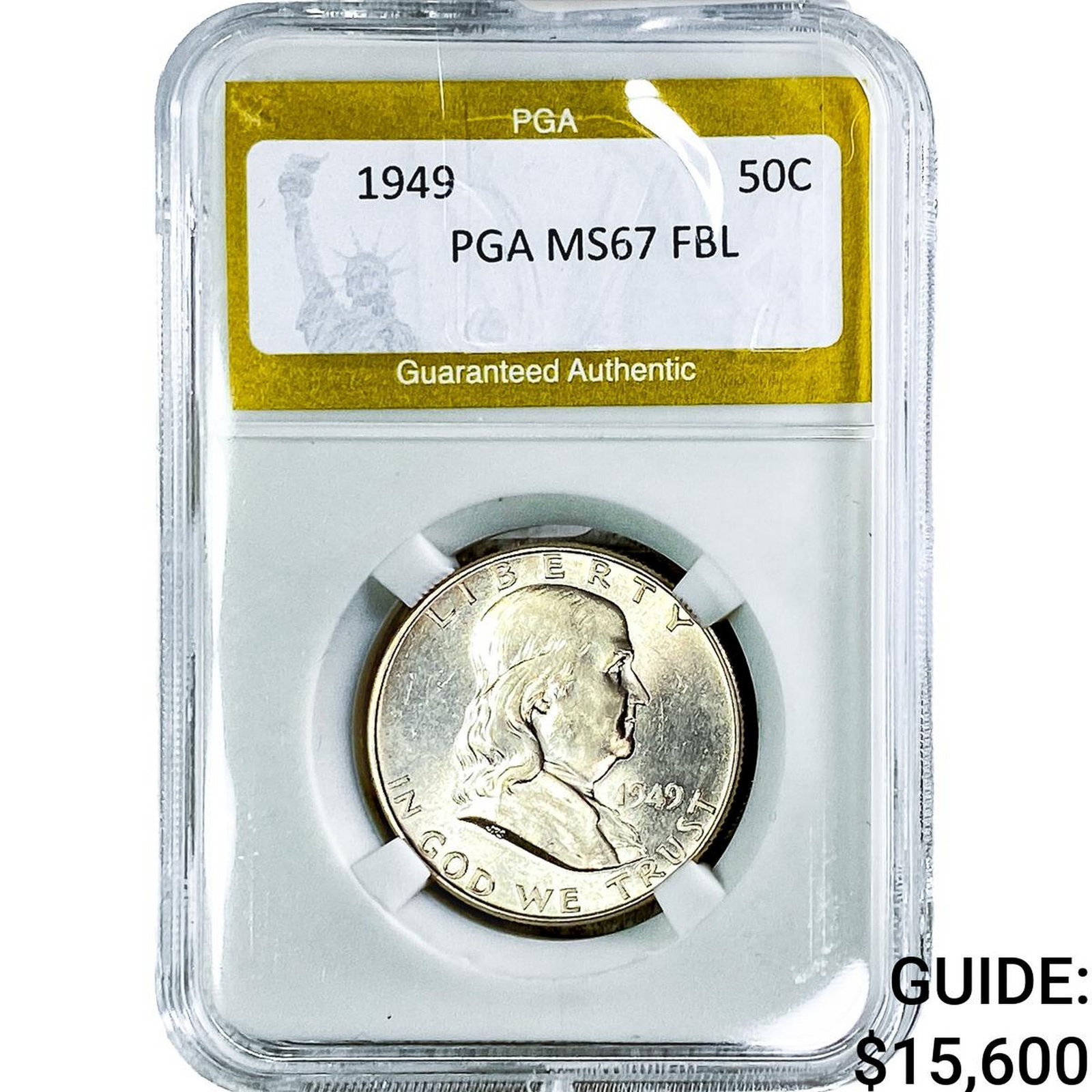 1949 Franklin Half Dollar PGA MS67 FBL (1 of 2)