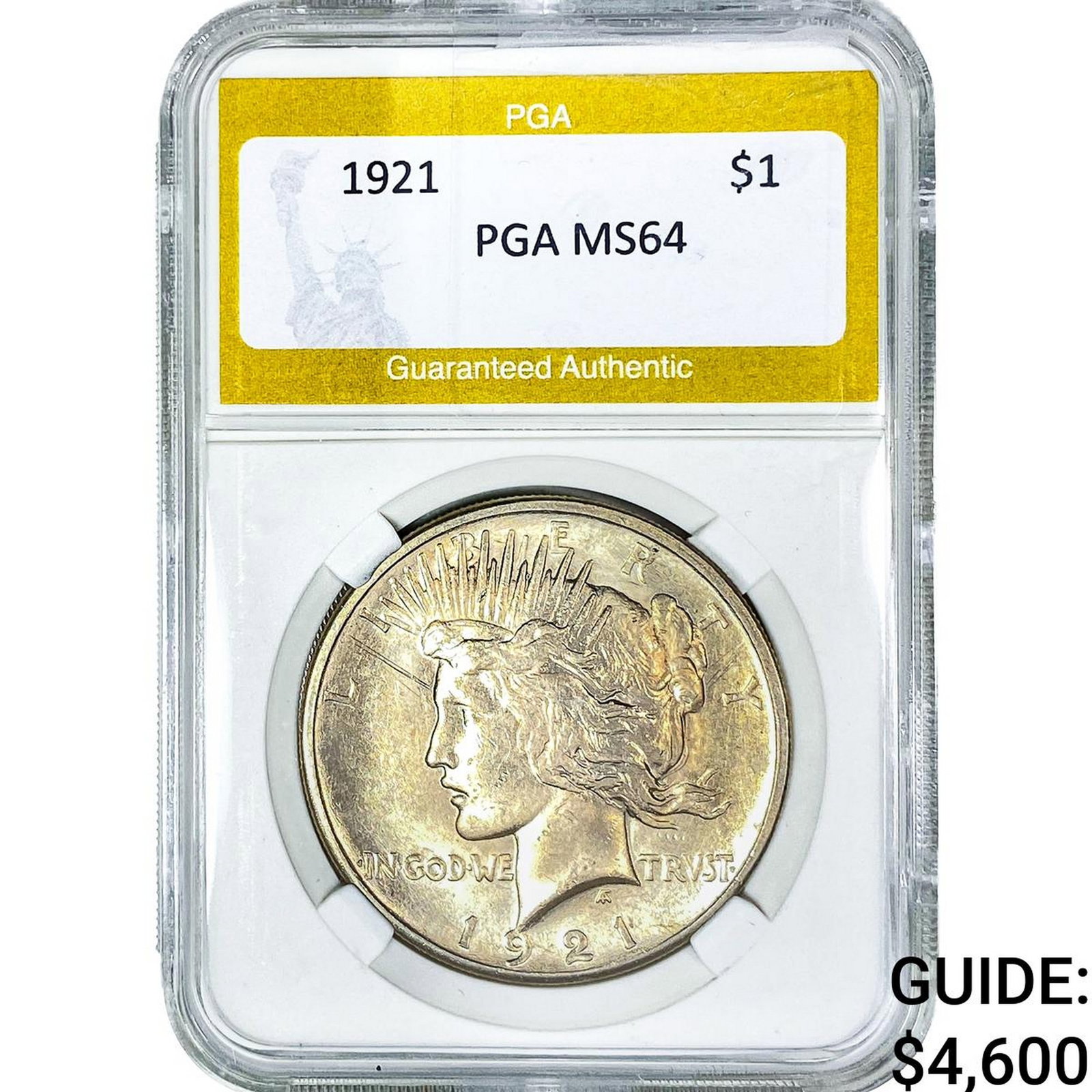 1921 Silver Peace Dollar PGA MS64 (1 of 2)
