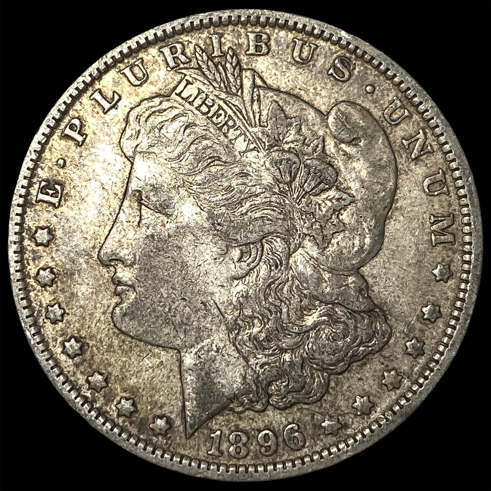1896-O Silver Morgan Dollar ABOUT UNCIRCULATED (1 of 2)