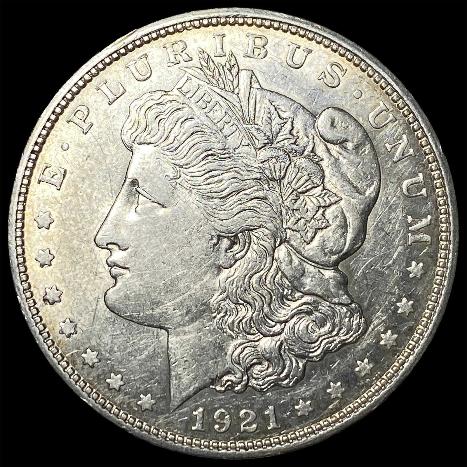 1921 Morgan Silver Dollar NEARLY UNCIRCULATED: 1921 Morgan Silver Dollar NEARLY UNCIRCULATED