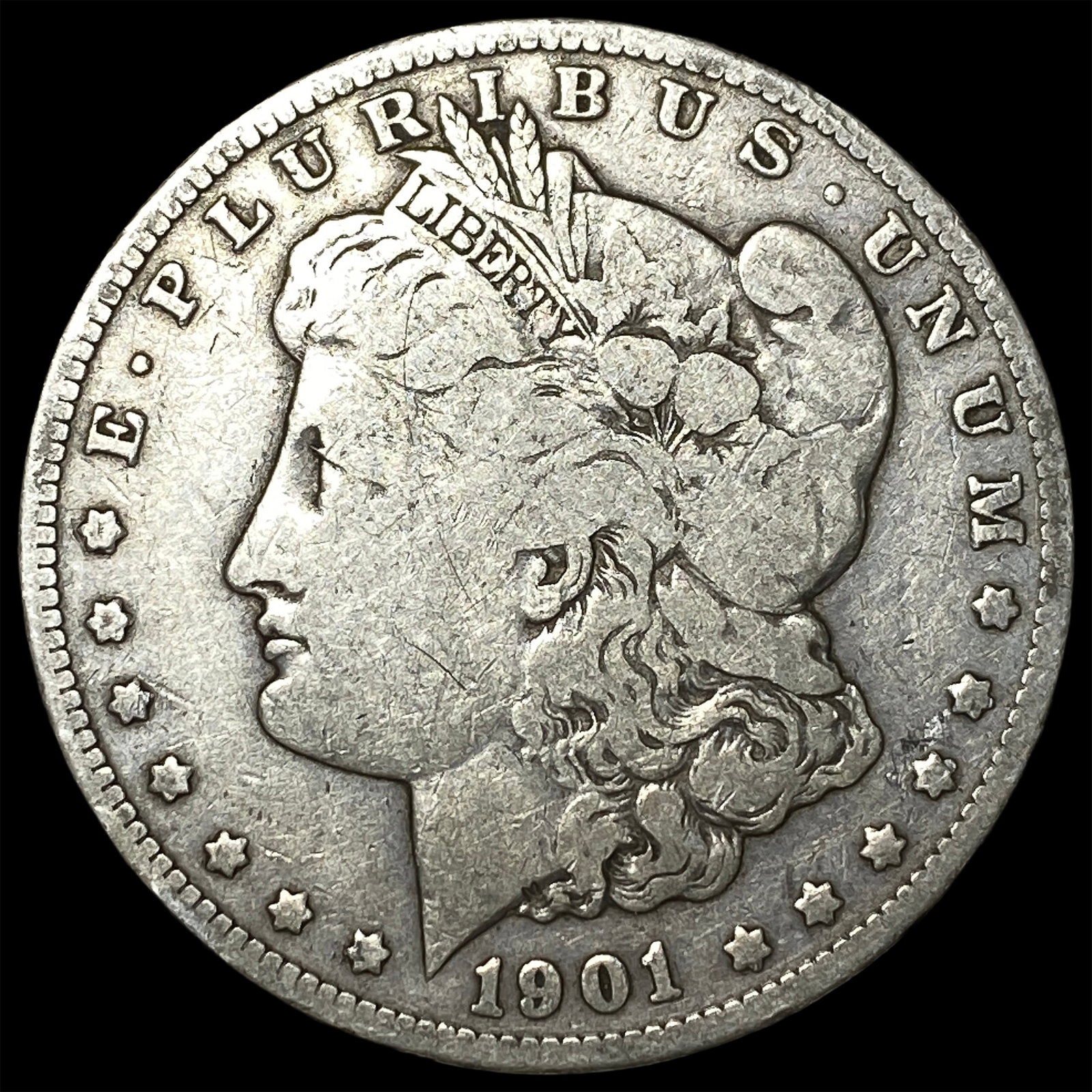 1901-S Silver Morgan Dollar NICELY CIRCULATED: 1901-S Silver Morgan Dollar NICELY CIRCULATED