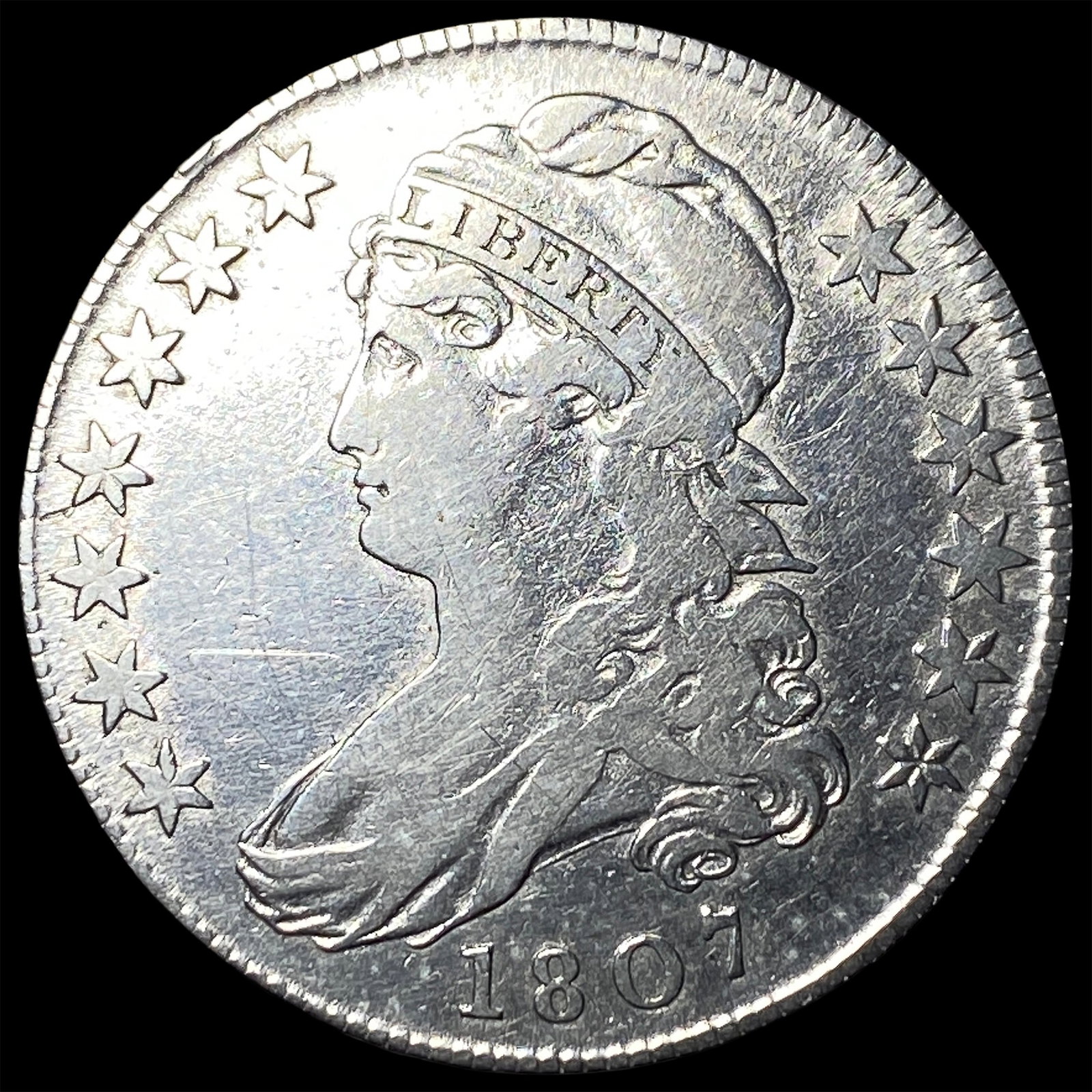 1807 Capped Bust Half Dollar LIGHTLY CIRCULATED (1 of 2)