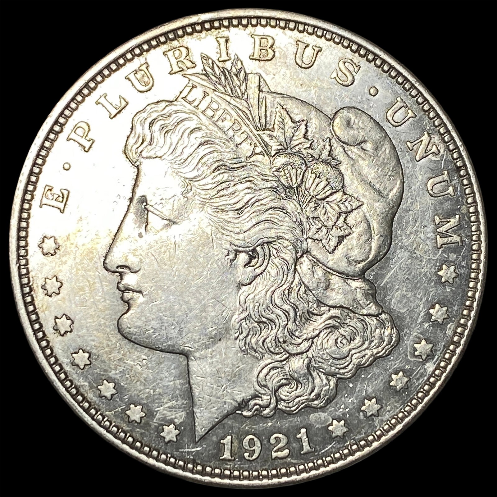 1921 Silver Morgan Dollar CLOSELY UNCIRCULATED: 1921 Silver Morgan Dollar CLOSELY UNCIRCULATED
