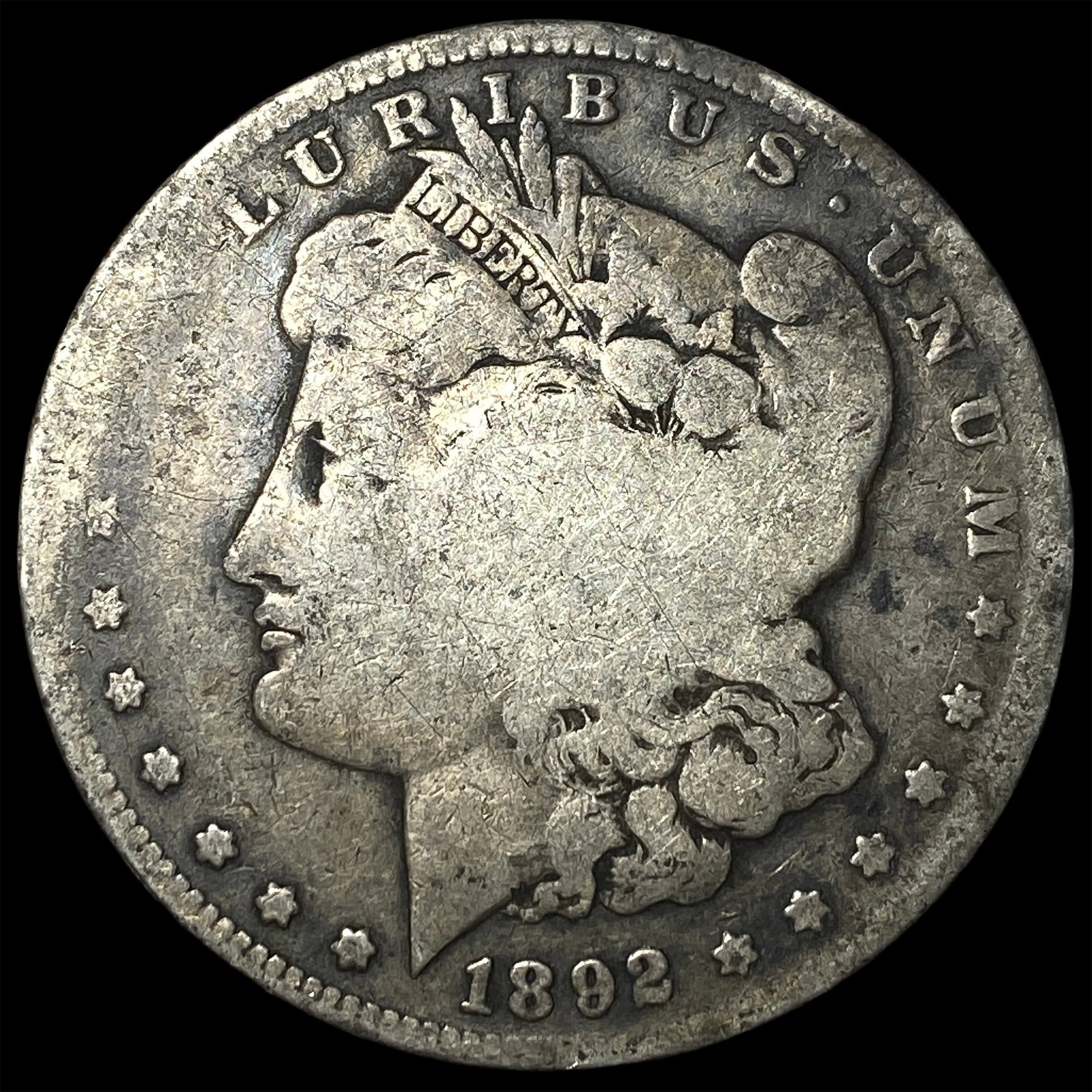 1892 Silver Morgan Dollar NICELY CIRCULATED: 1892 Silver Morgan Dollar NICELY CIRCULATED