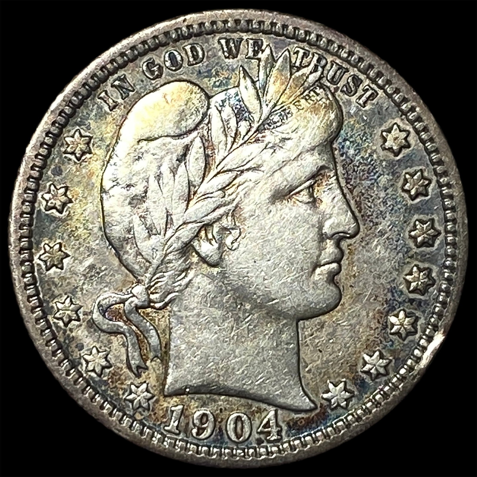 1904 Barber Quarter ABOUT UNCIRCULATED: 1904 Barber Quarter ABOUT UNCIRCULATED