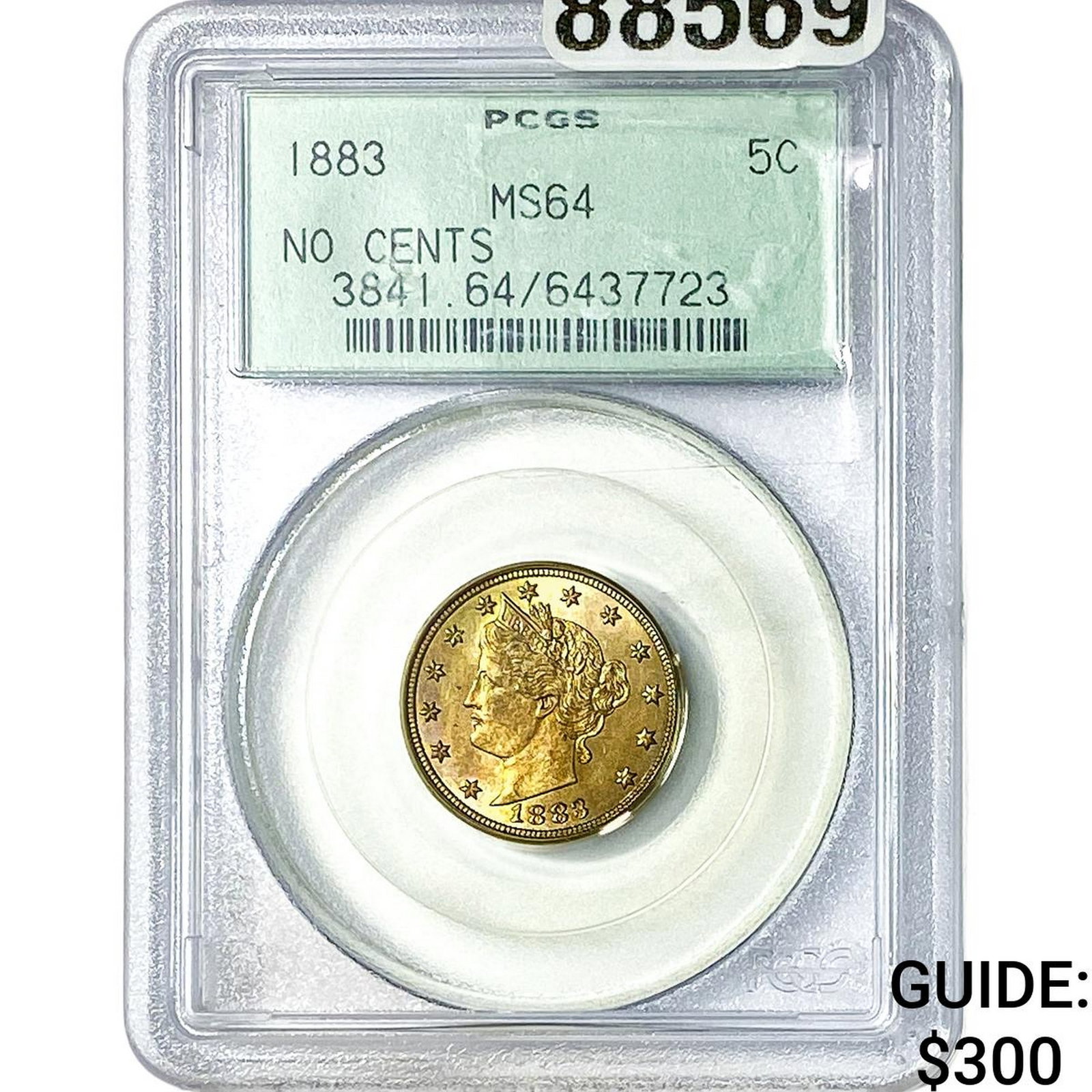 1883 Liberty Victory Nickel PCGS MS64: 1883 Liberty Victory Nickel PCGS MS64