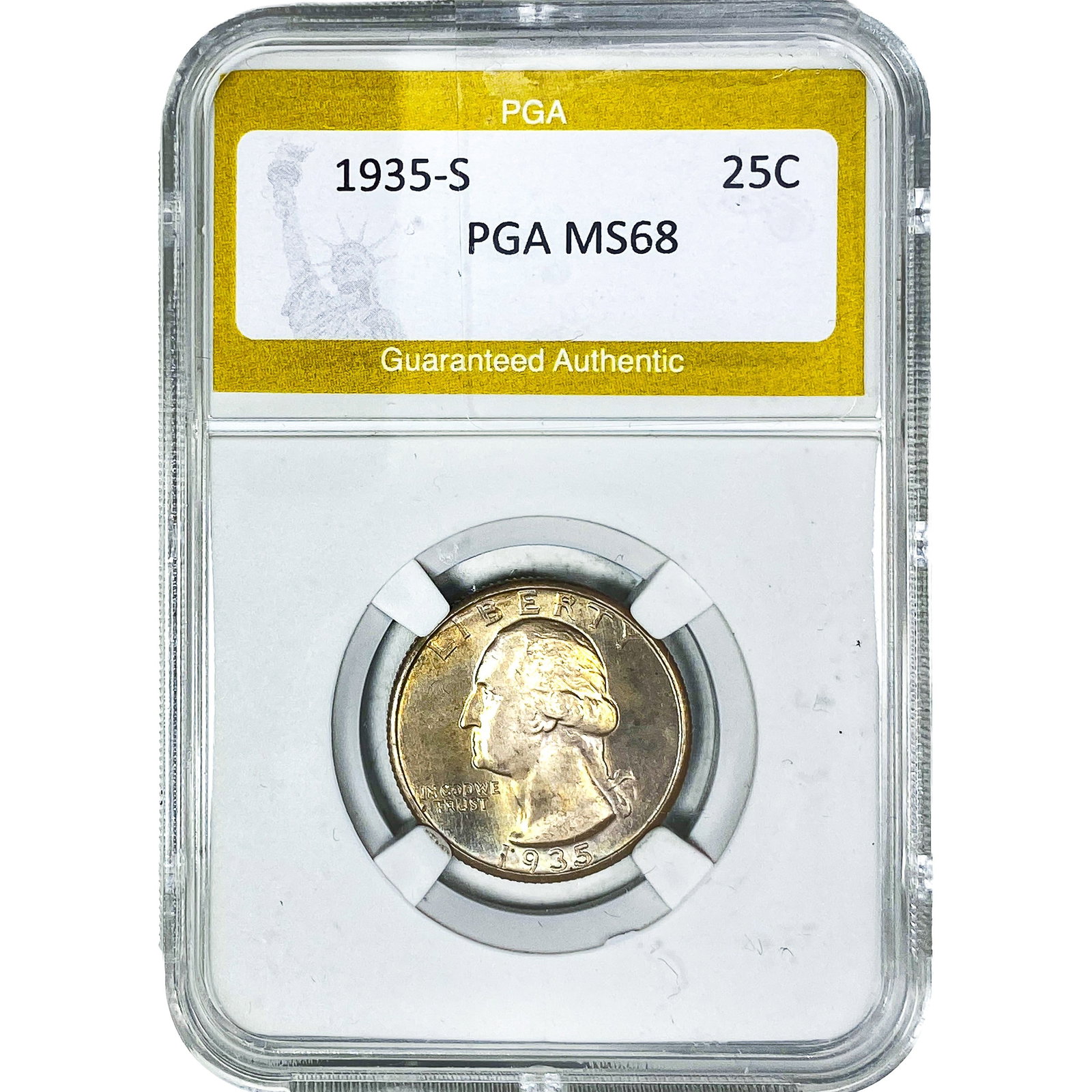 1935-S Washington Silver Quarter PGA MS68 (1 of 2)
