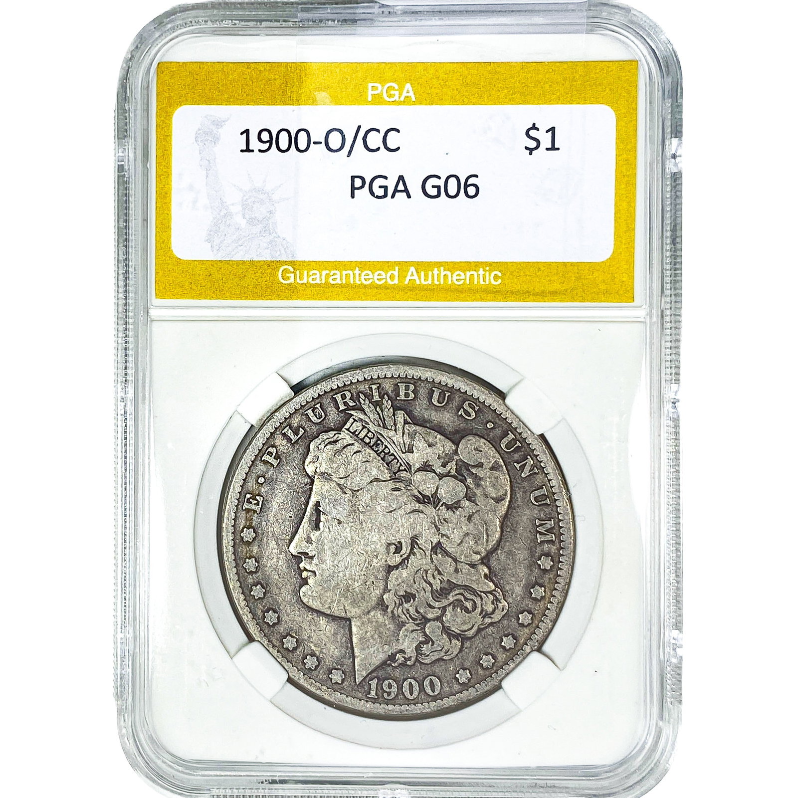 1900-O/CC Morgan Silver Dollar PGA G06: 1900-O/CC Morgan Silver Dollar PGA G06