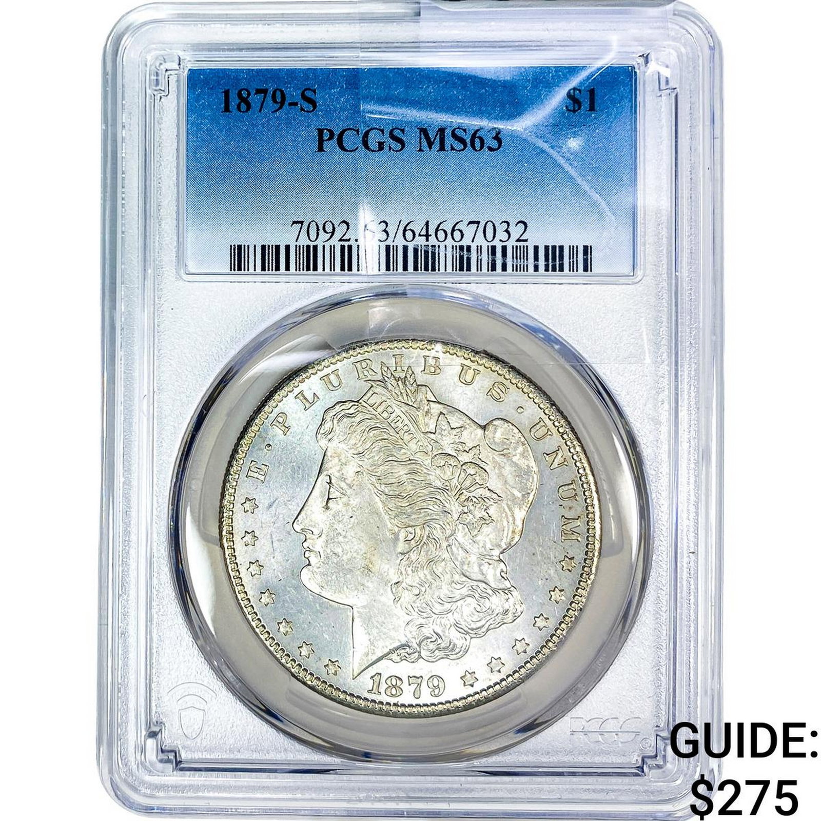 1879-S Morgan Silver Dollar PCGS MS63: 1879-S Morgan Silver Dollar PCGS MS63