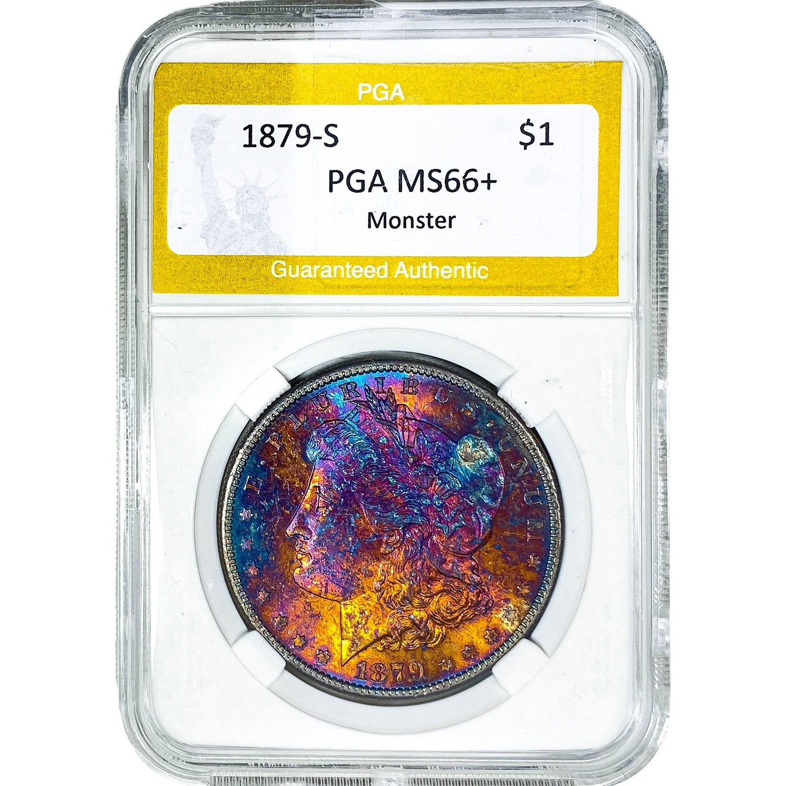 1879-S Morgan Silver Dollar PGA MS66+ Monster (1 of 2)