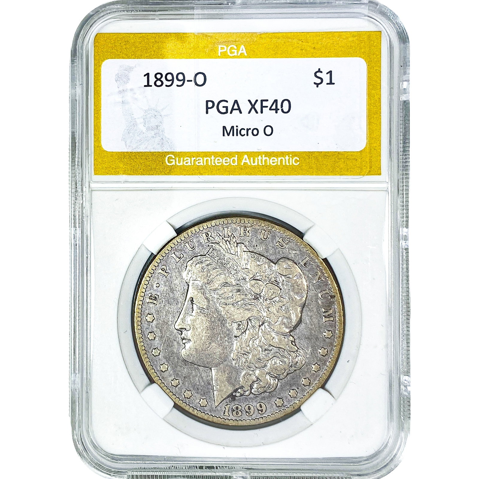 1899-O Morgan Silver Dollar PGA XF40 Micro O: 1899-O Morgan Silver Dollar PGA XF40 Micro O