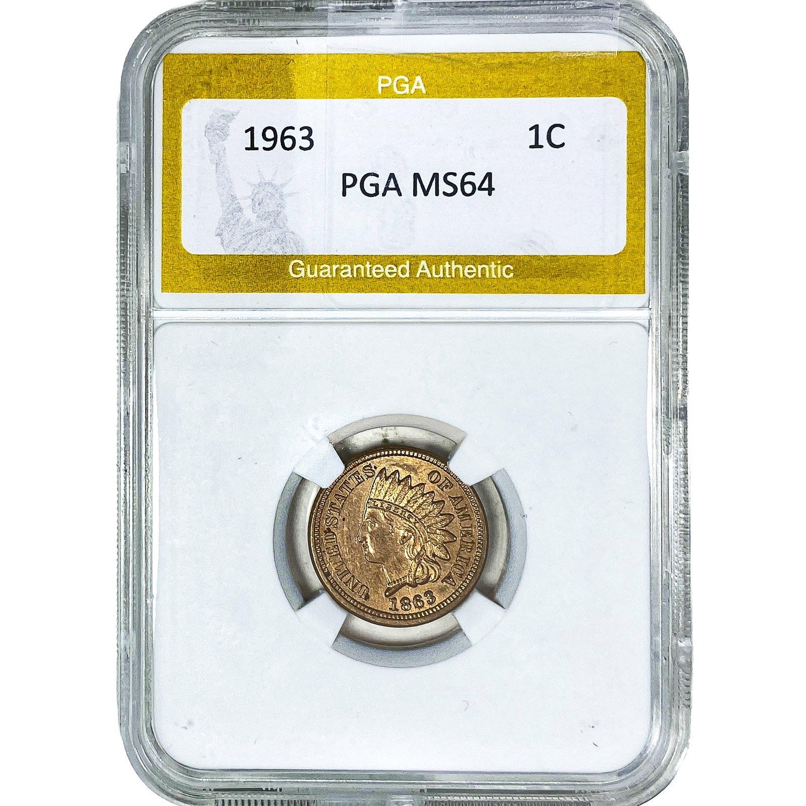 1963 Indian Head Cent PGA MS64: 1963 Indian Head Cent PGA MS64