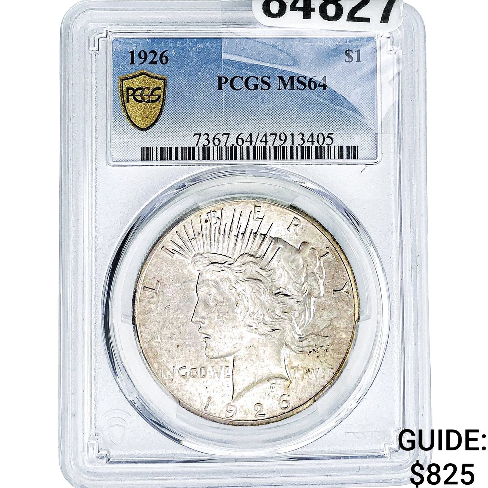 1926 Silver Peace Dollar PCGS MS64: 1926 Silver Peace Dollar PCGS MS64