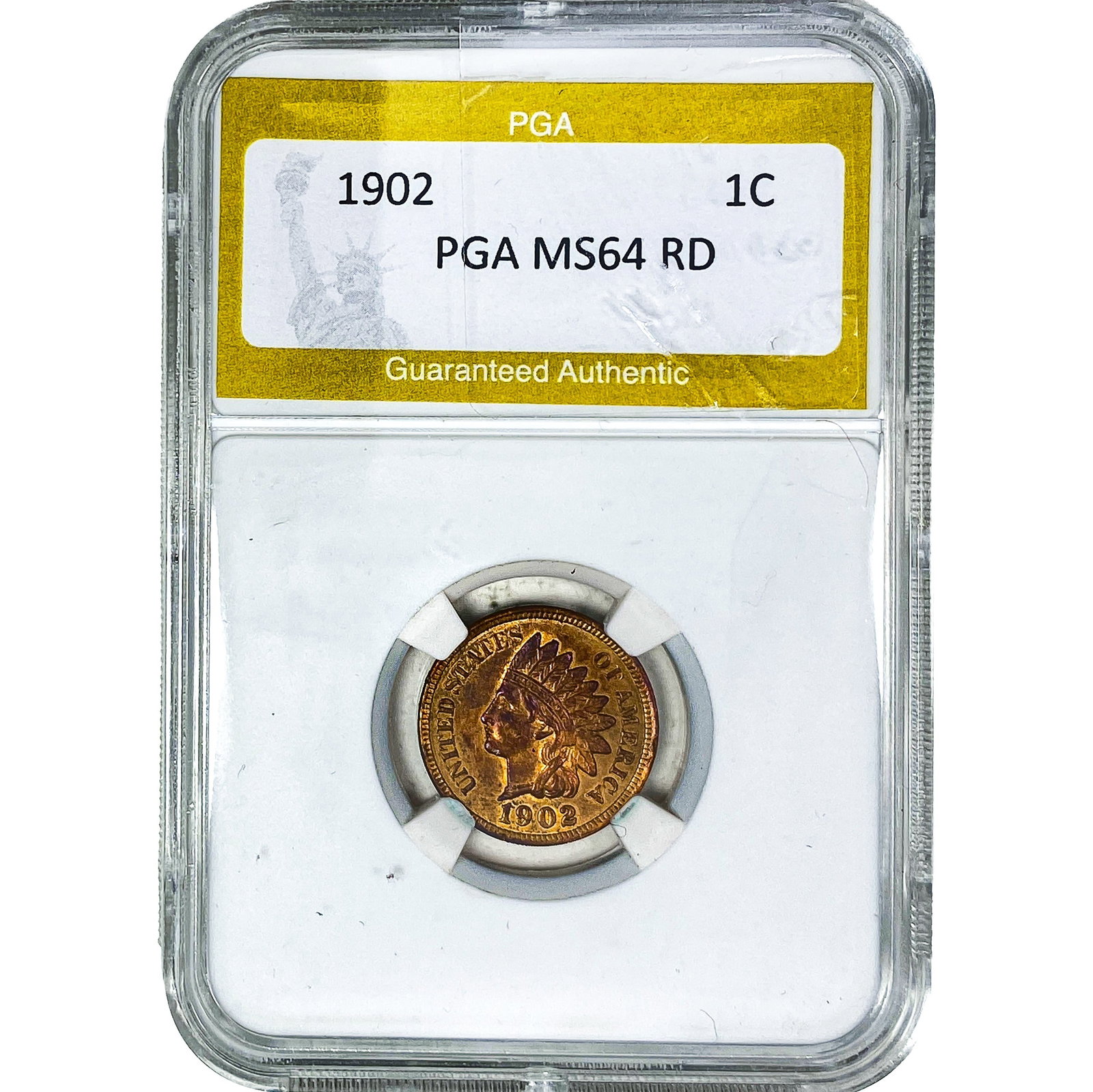 1902 Indian Head Cent PGA MS64 RD (1 of 2)
