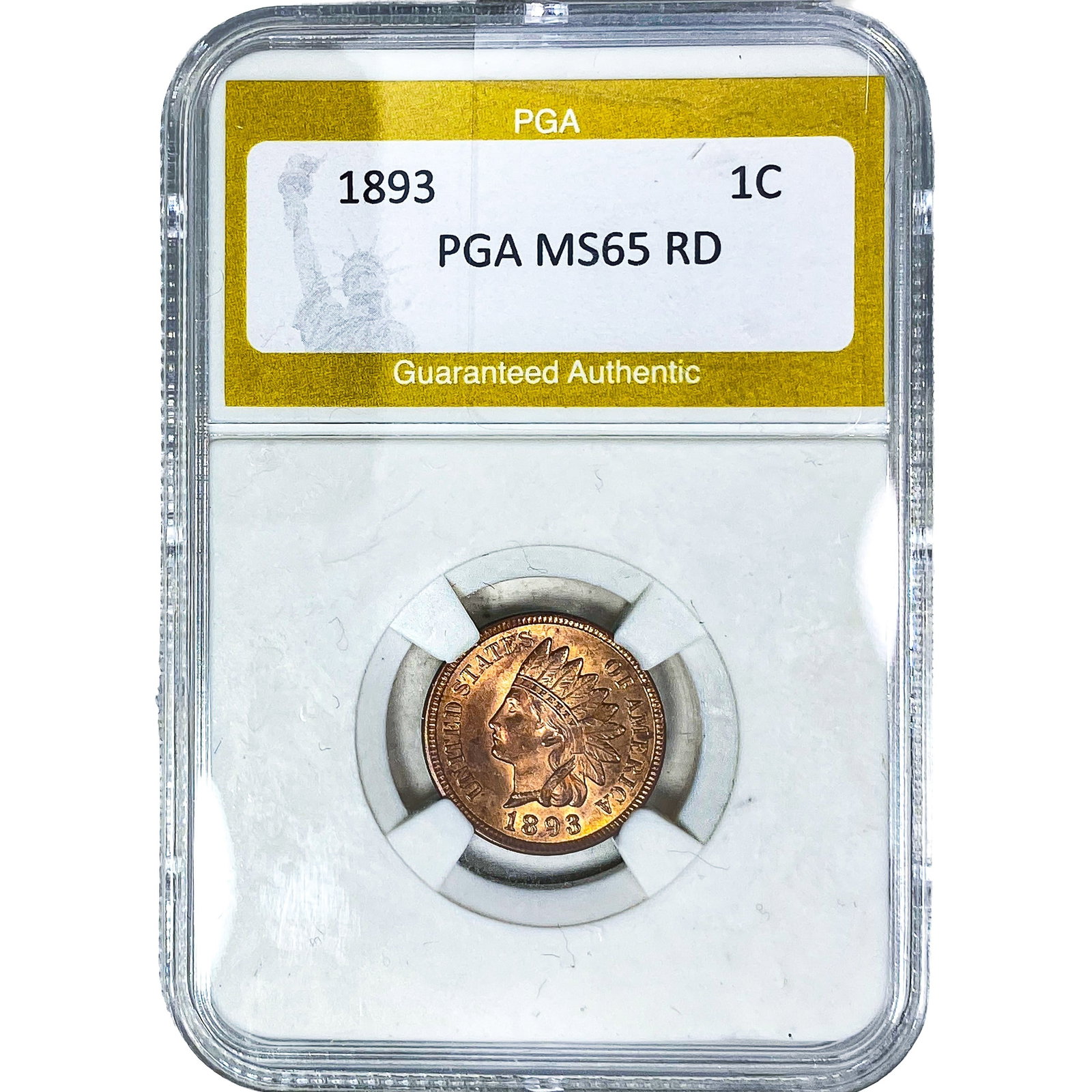 1893 Indian Head Cent PGA MS65 RD (1 of 2)