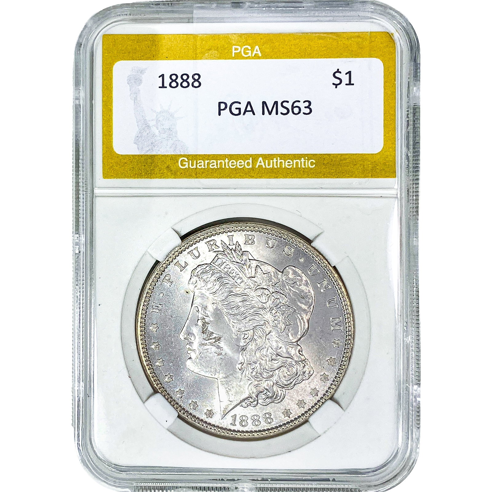 1888 Morgan Silver Dollar PGA MS63: 1888 Morgan Silver Dollar PGA MS63