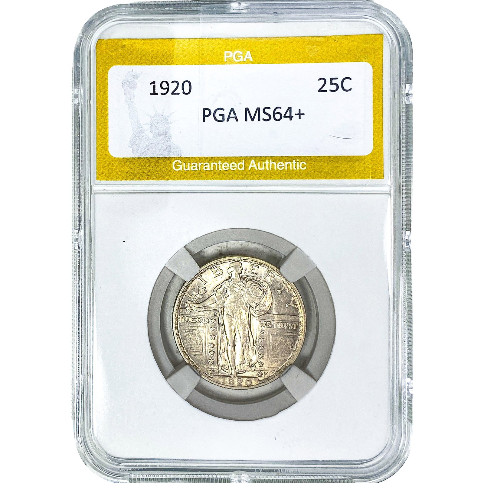 1920 Standing Liberty Quarter PGA MS64+: 1920 Standing Liberty Quarter PGA MS64+