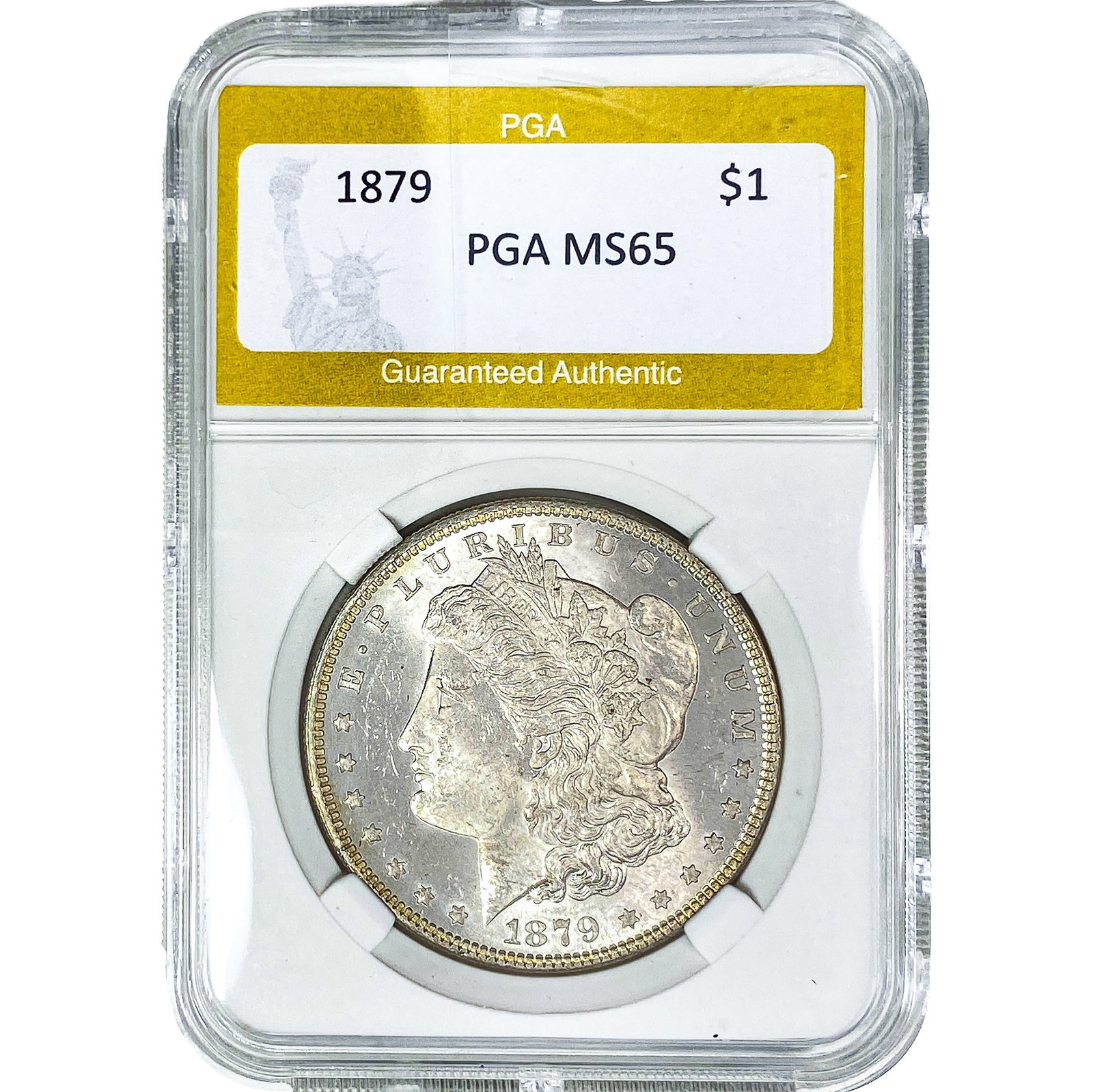 1879 Morgan Silver Dollar PGA MS65: 1879 Morgan Silver Dollar PGA MS65