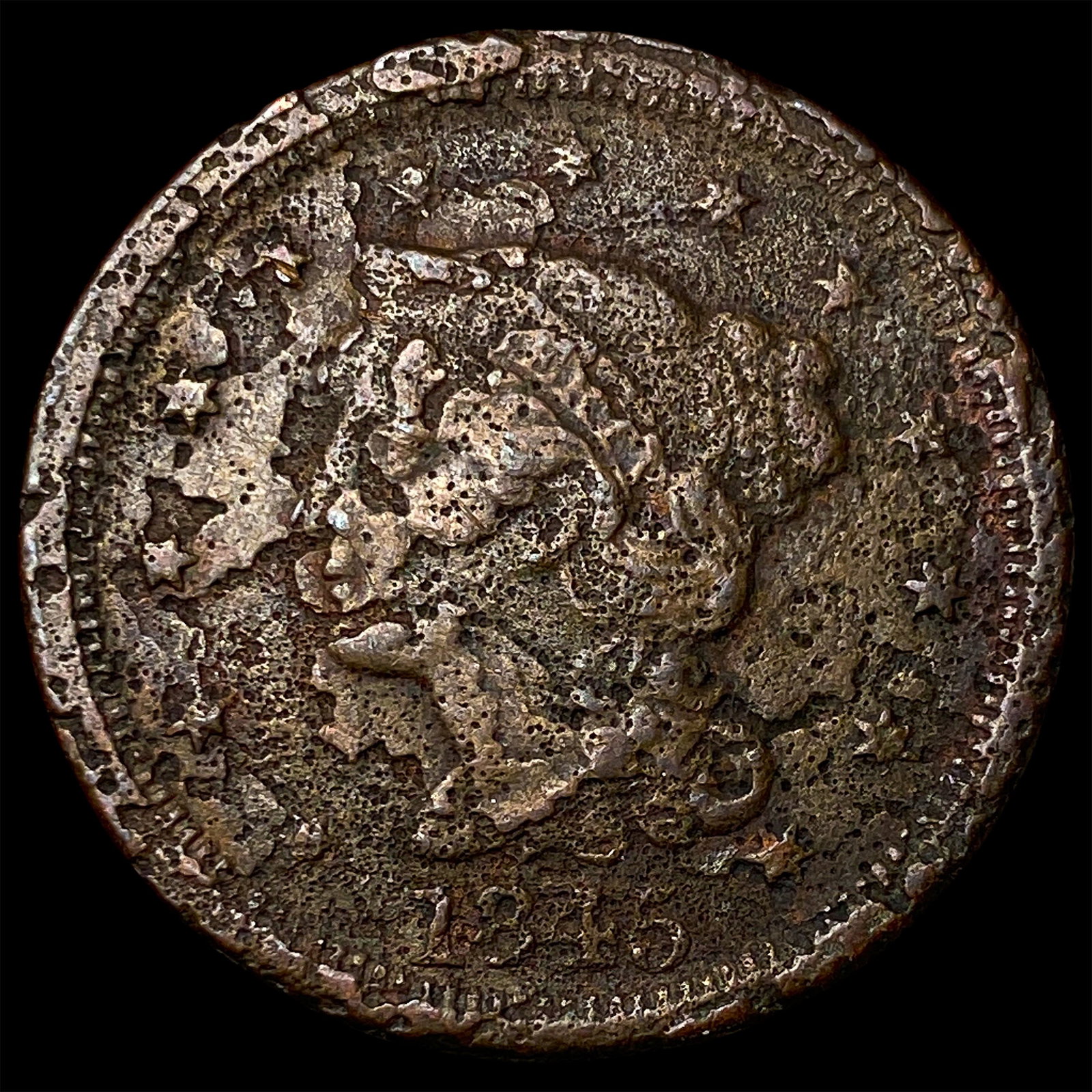 1845 Braided Hair Large Cent LIGHTLY CIRCULATED (1 of 2)