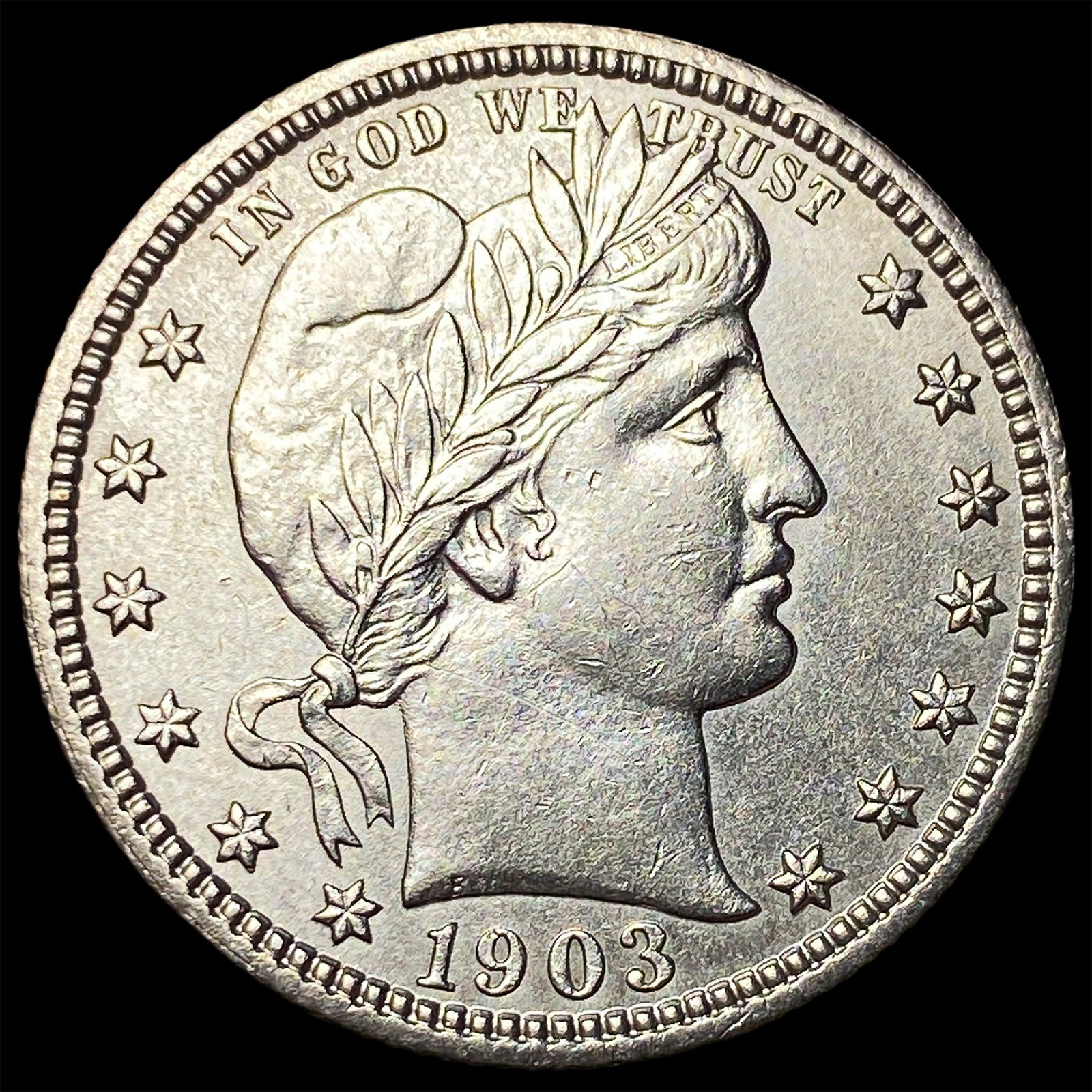 1903 Silver Barber Quarter UNCIRCULATED (1 of 2)