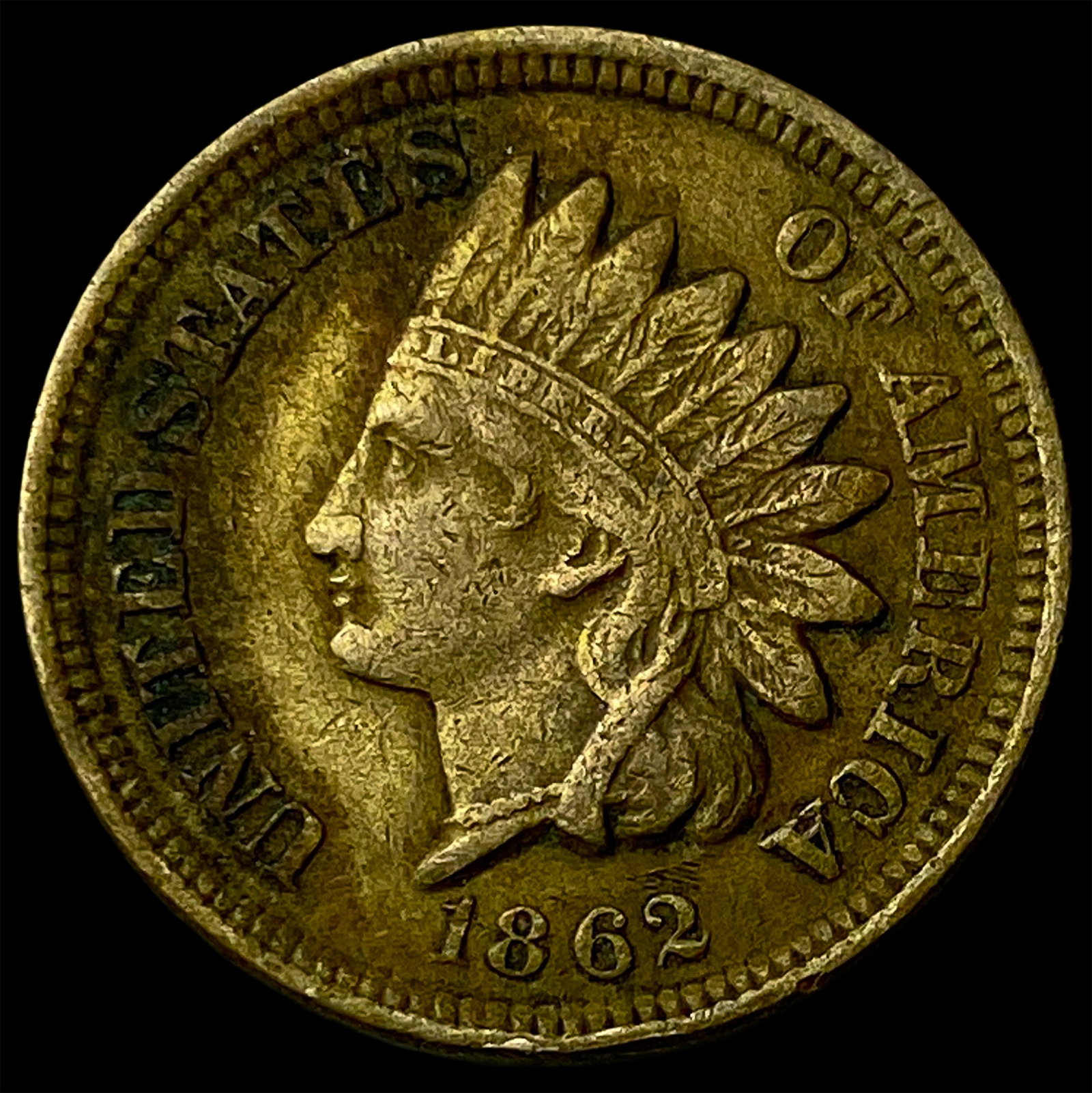 1862 Indian Head Cent CLOSELY UNCIRCULATED (1 of 2)