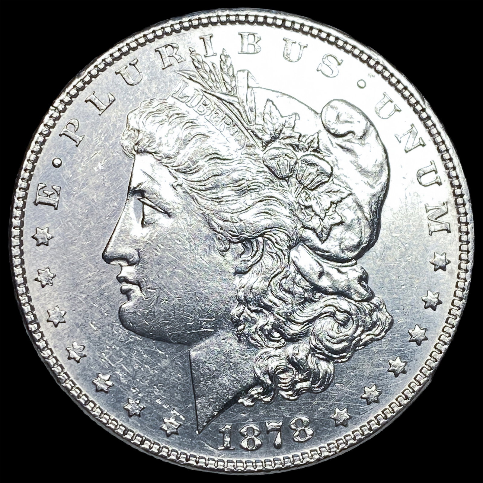 1878 Morgan Silver Dollar CLOSELY UNCIRCULATED: 1878 Morgan Silver Dollar CLOSELY UNCIRCULATED
