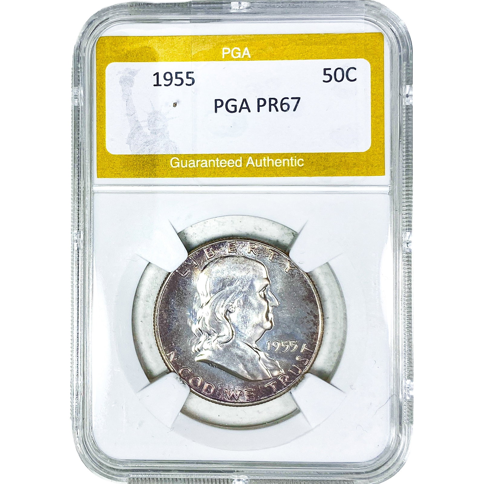 1955 Franklin Half Dollar PGA PR67: 1955 Franklin Half Dollar PGA PR67