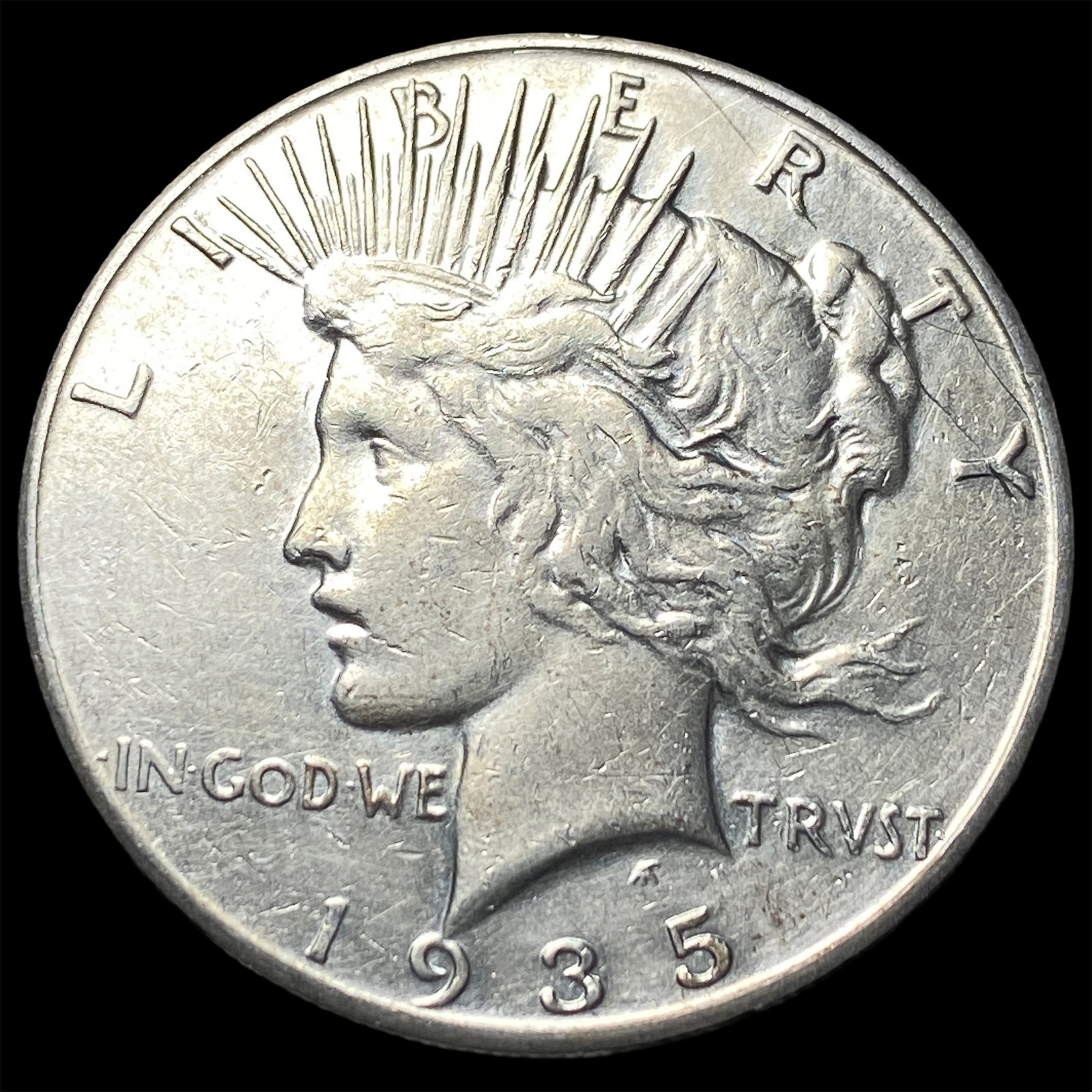 1935-S Silver Peace Dollar UNCIRCULATED (1 of 2)