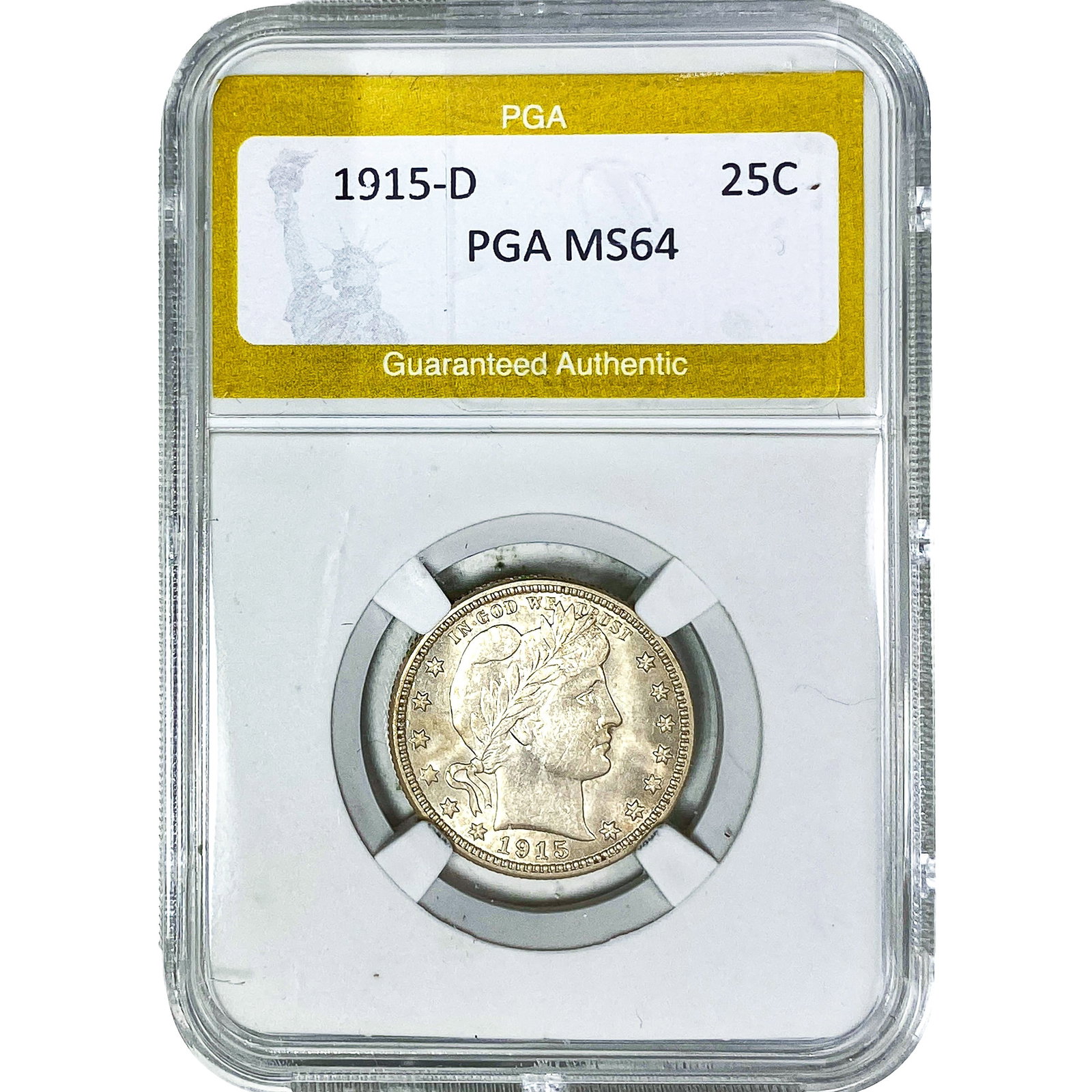 1915-D Barber Quarter PGA MS64 (1 of 2)