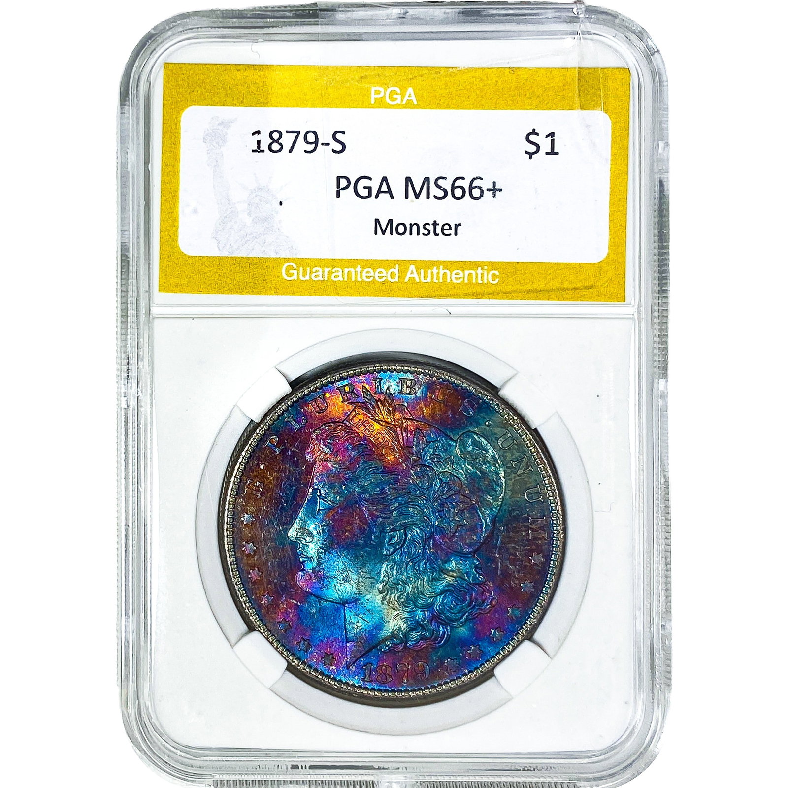 1879-S Morgan Silver Dollar PGA MS66+ Monster: 1879-S Morgan Silver Dollar PGA MS66+ Monster