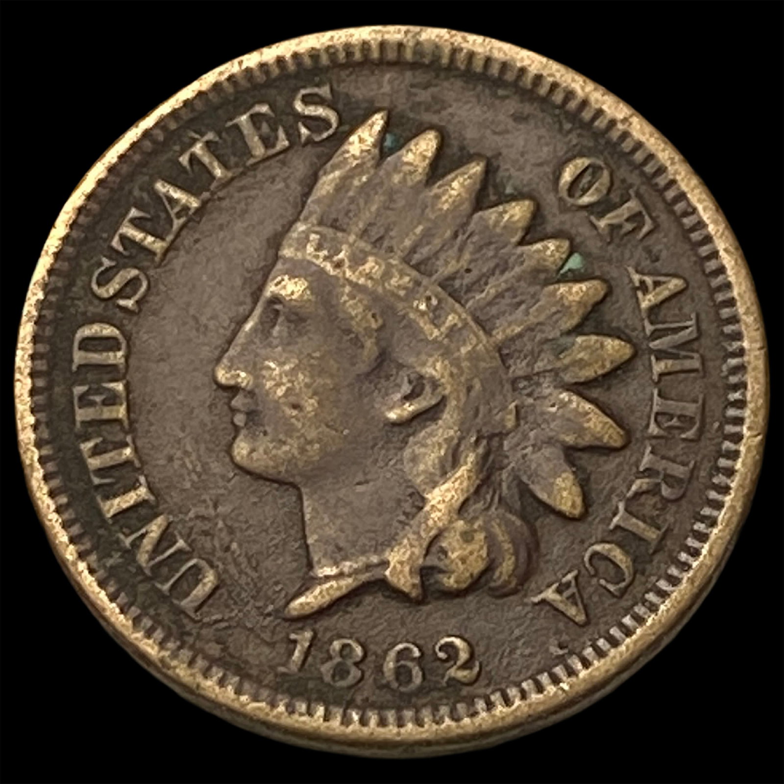 1862 Indian Head Cent CLOSELY UNCIRCULATED (1 of 2)