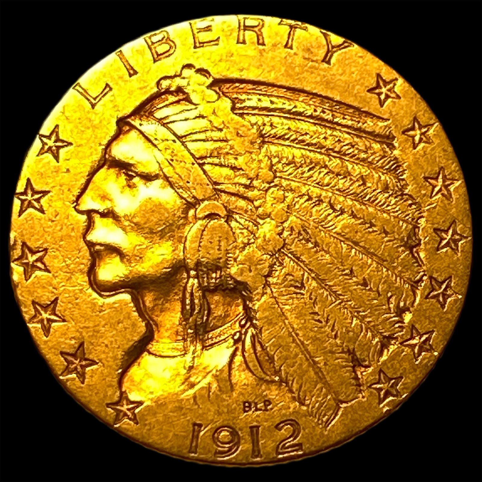 1912 Indian Head Half Eagle $5 Gold CHOICE AU (1 of 2)