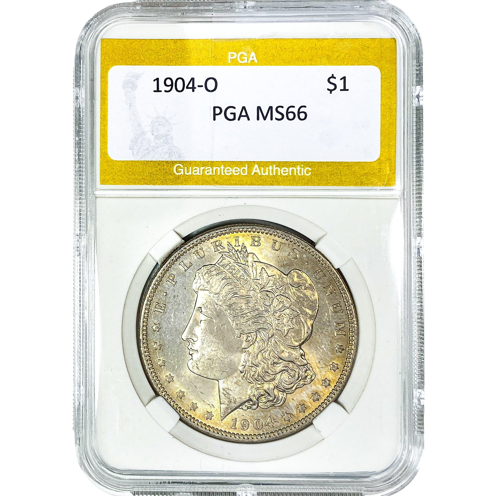 1904-O Morgan Silver Dollar PGA MS66: 1904-O Morgan Silver Dollar PGA MS66