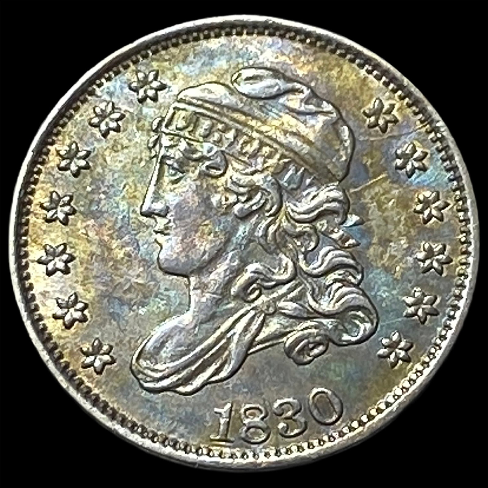 1830 Capped Bust Half Dime UNCIRCULATED: 1830 Capped Bust Half Dime UNCIRCULATED