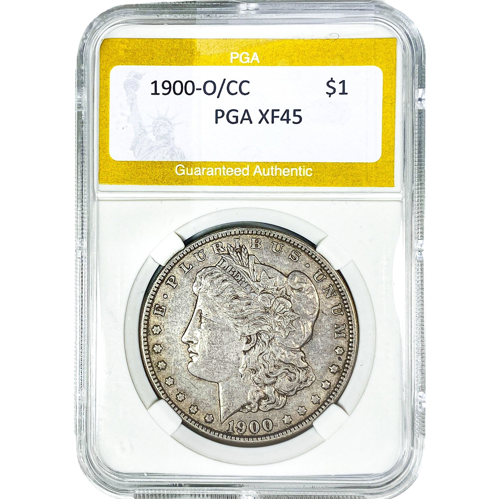 1900-O/CC Morgan Silver Dollar PGA XF45: 1900-O/CC Morgan Silver Dollar PGA XF45