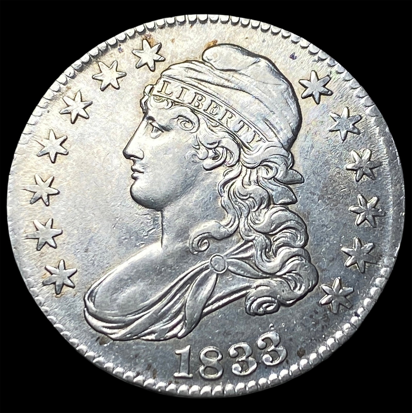 1833 Capped Bust Half Dollar UNCIRCULATED (1 of 2)