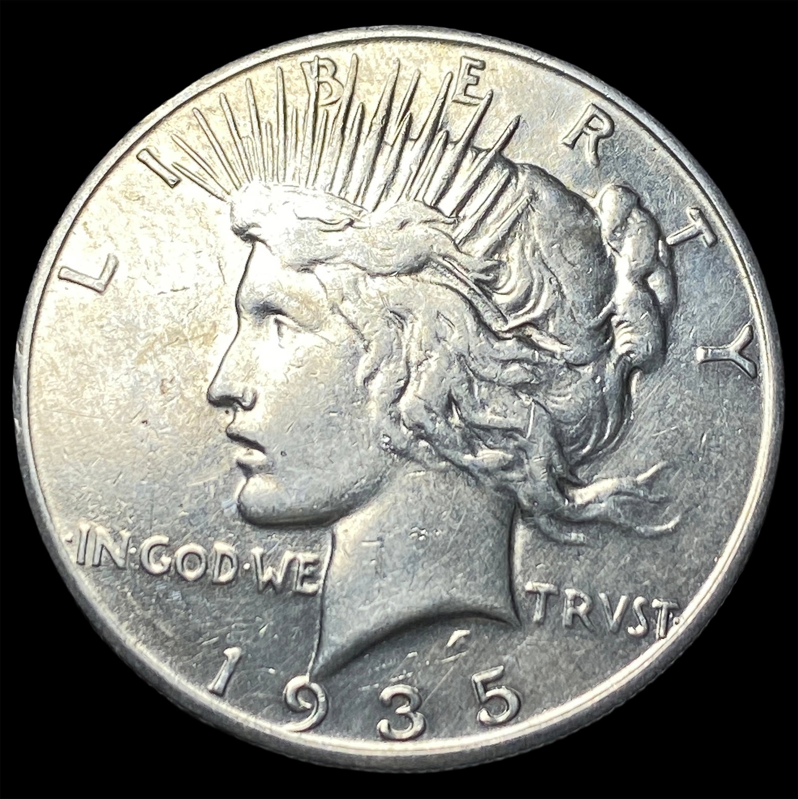 1935-S Silver Peace Dollar UNCIRCULATED (1 of 2)