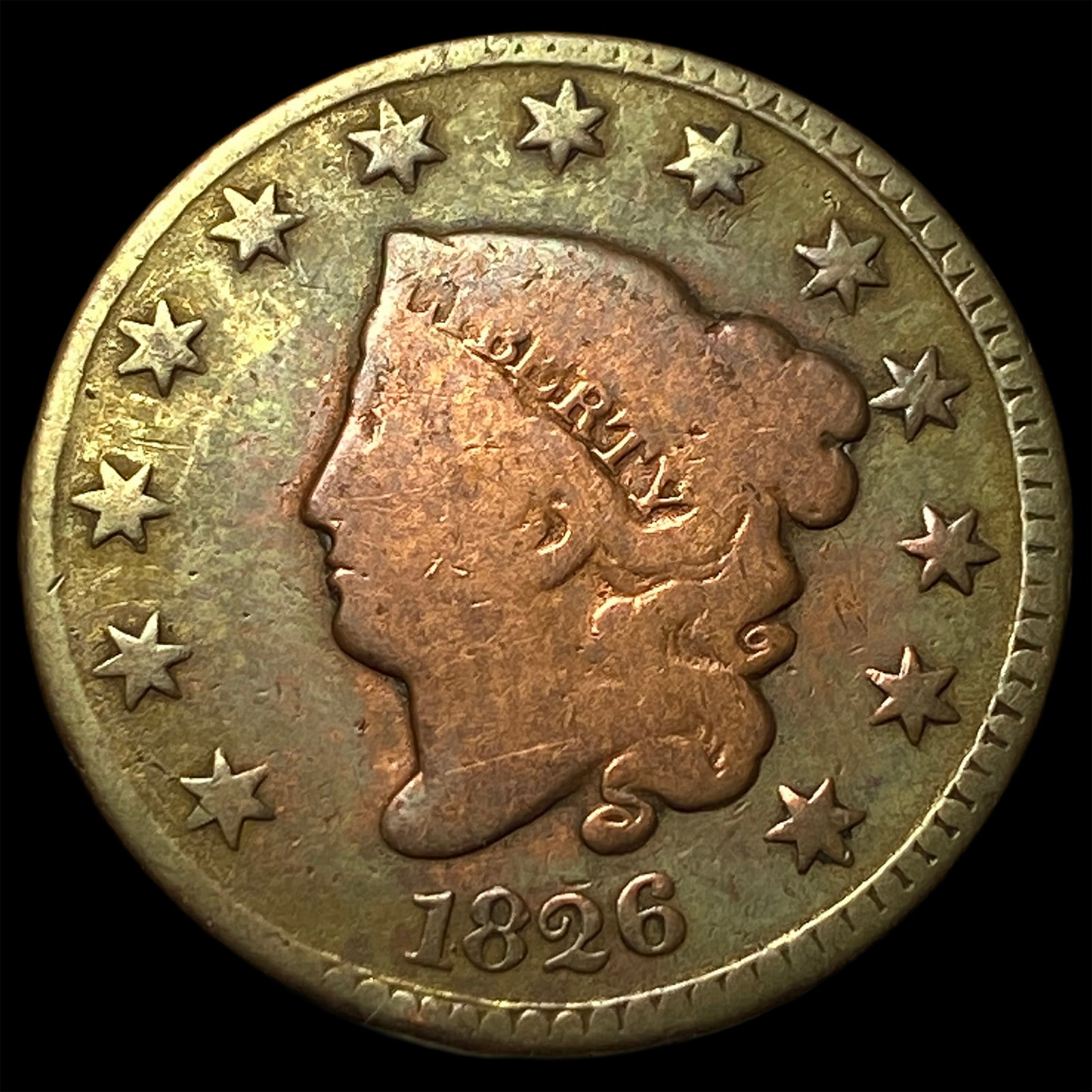 1826 Coronet Head Large Cent LIGHTLY CIRCULATED: 1826 Coronet Head Large Cent LIGHTLY CIRCULATED