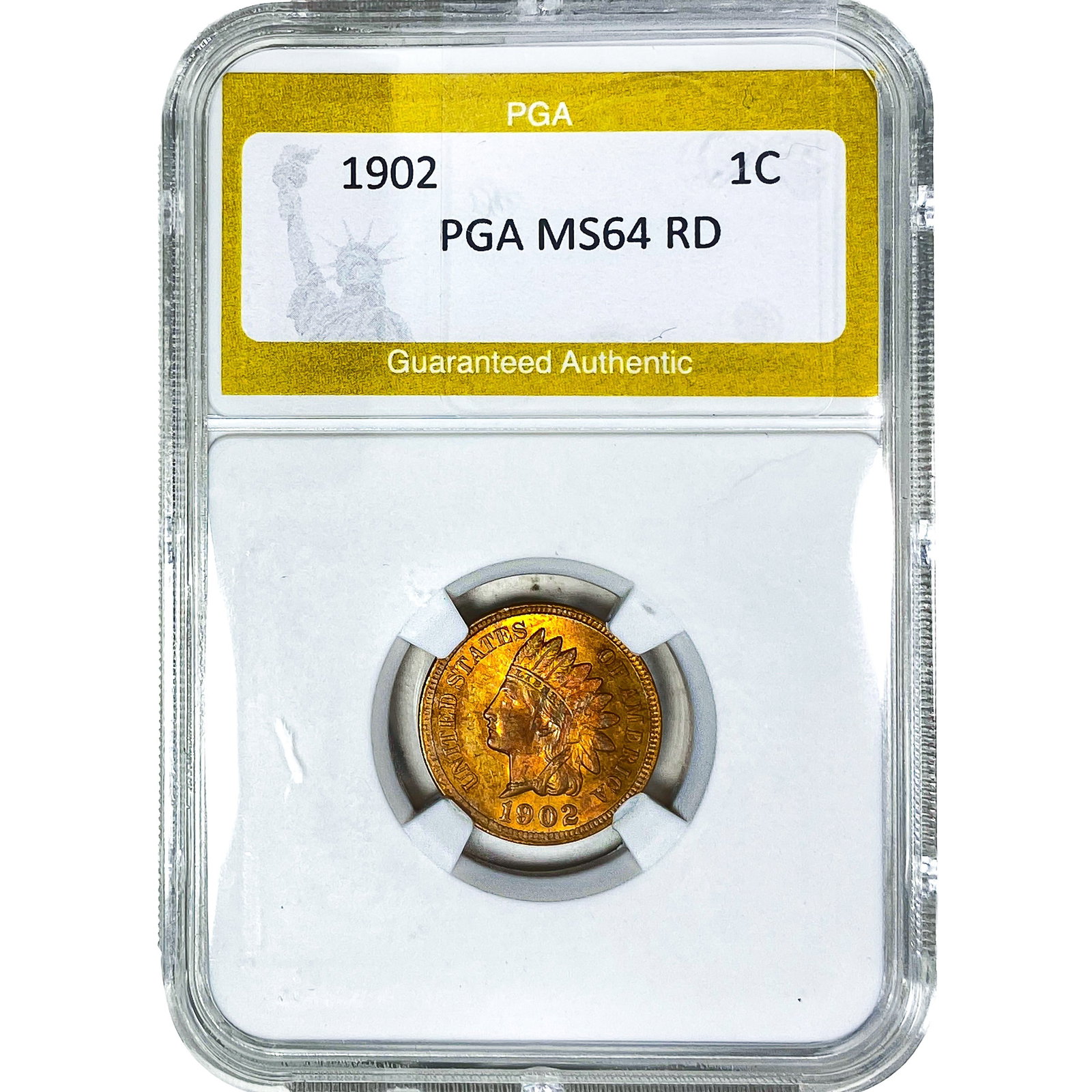 1902 Indian Head Cent PGA MS64 RD (1 of 2)