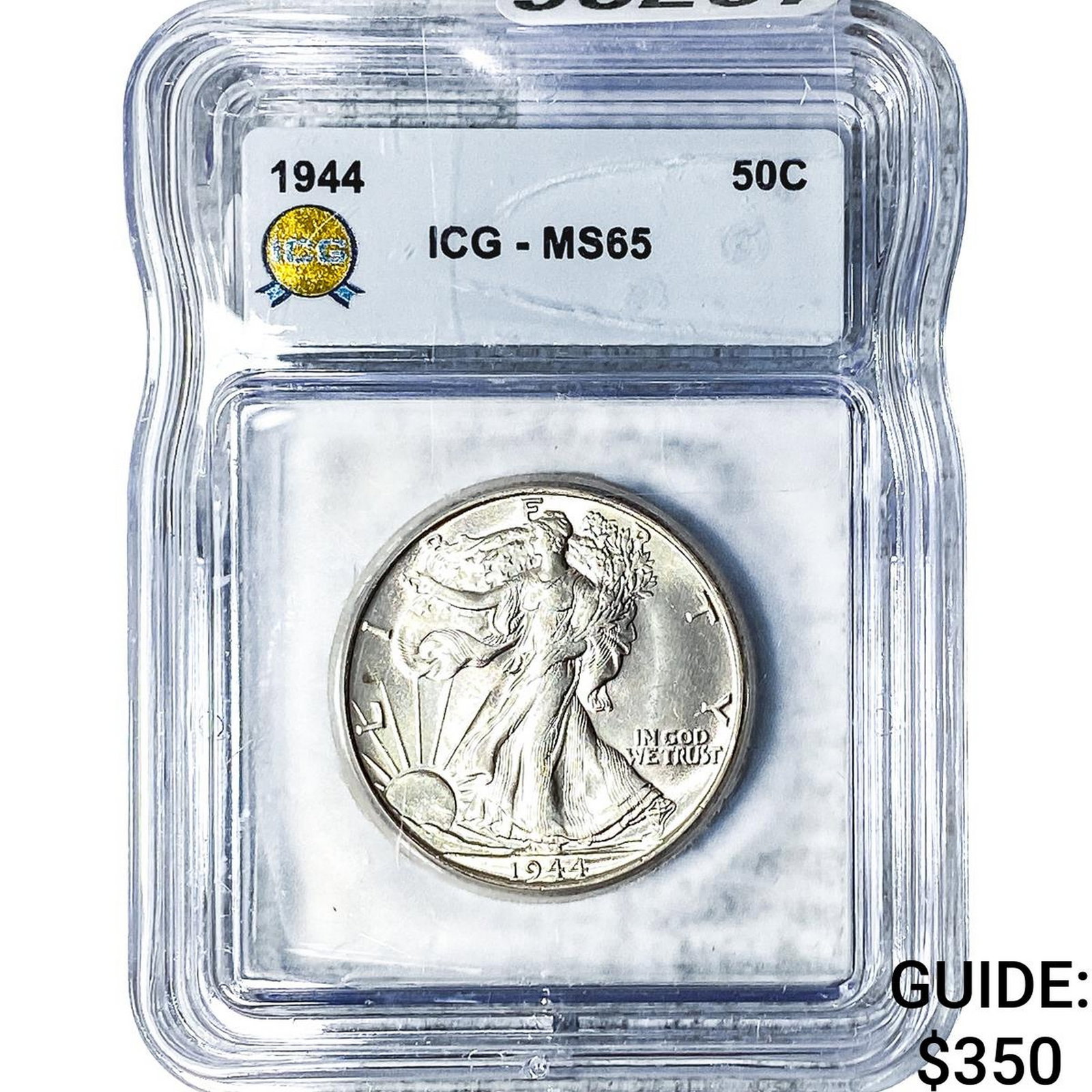 1944 Walking Liberty Half Dollar ICG MS65: 1944 Walking Liberty Half Dollar ICG MS65